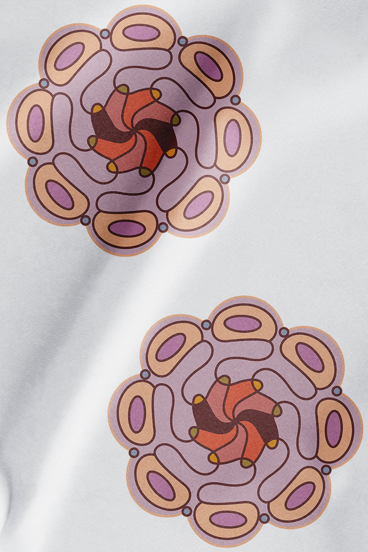 Medallion Pleated Pants