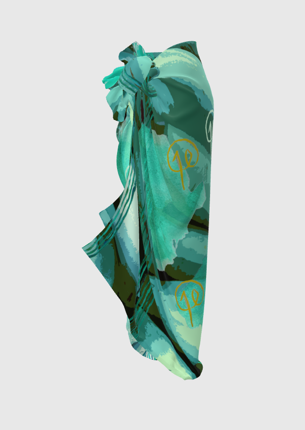 Aplatanao Turquoise Voile Pareo