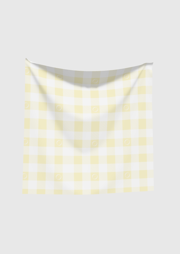 Yellow Gingham Scarf