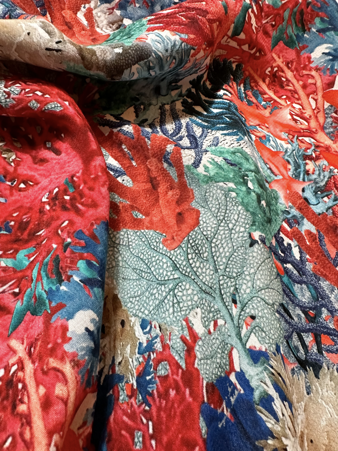 Coral Silk Slip Dress