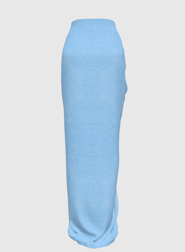 Long Sarong in Larimar Blueprint