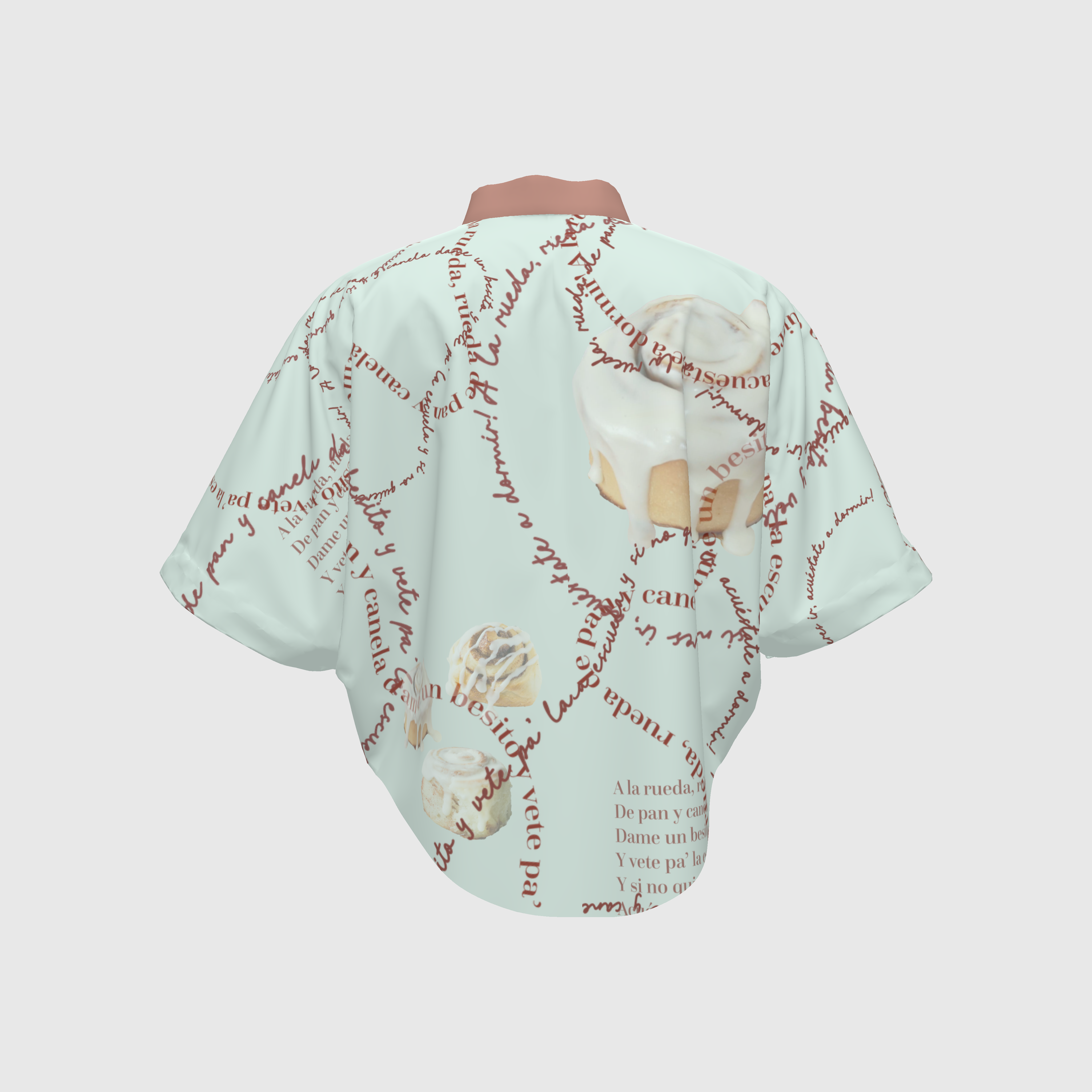 Rueda Rueda Seafoam Voile Crop Kimono