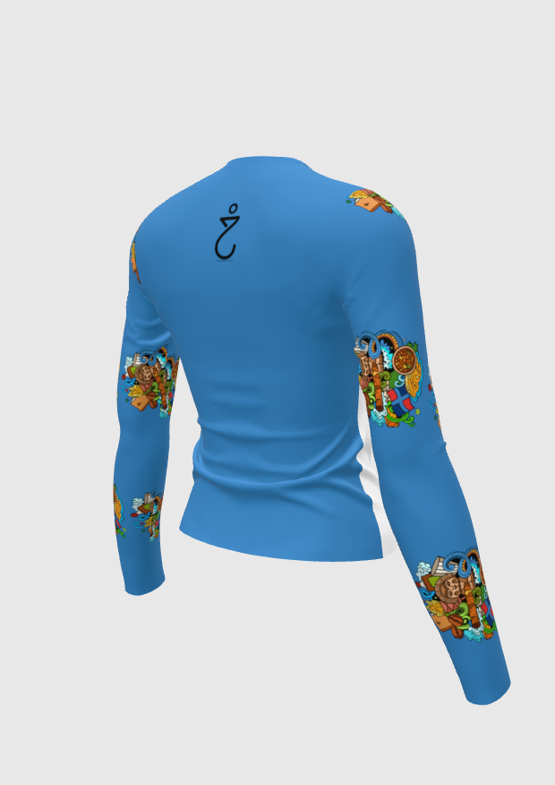Color Block Tropical Design T-shirt
