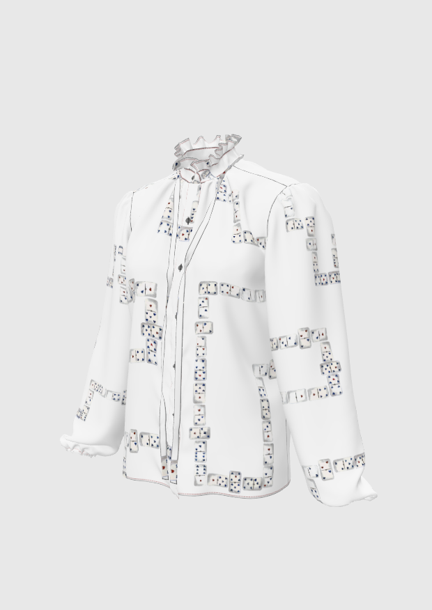 Domino Game Voile Blouse