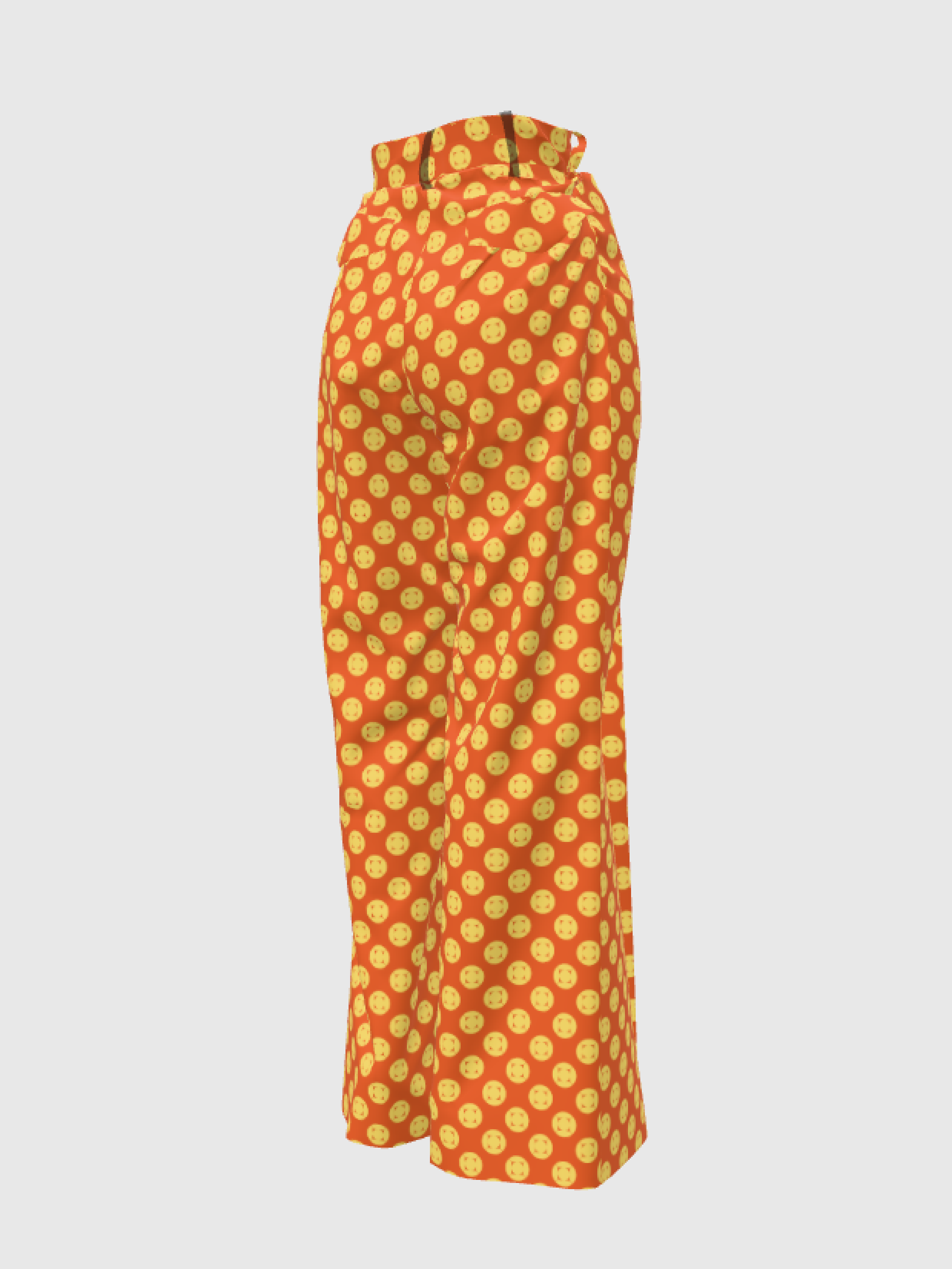 Orange Vibes Cotton Canvas Pant