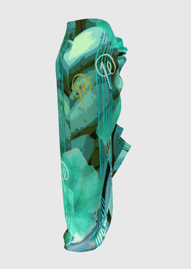 Aplatanao Turquoise Voile Pareo
