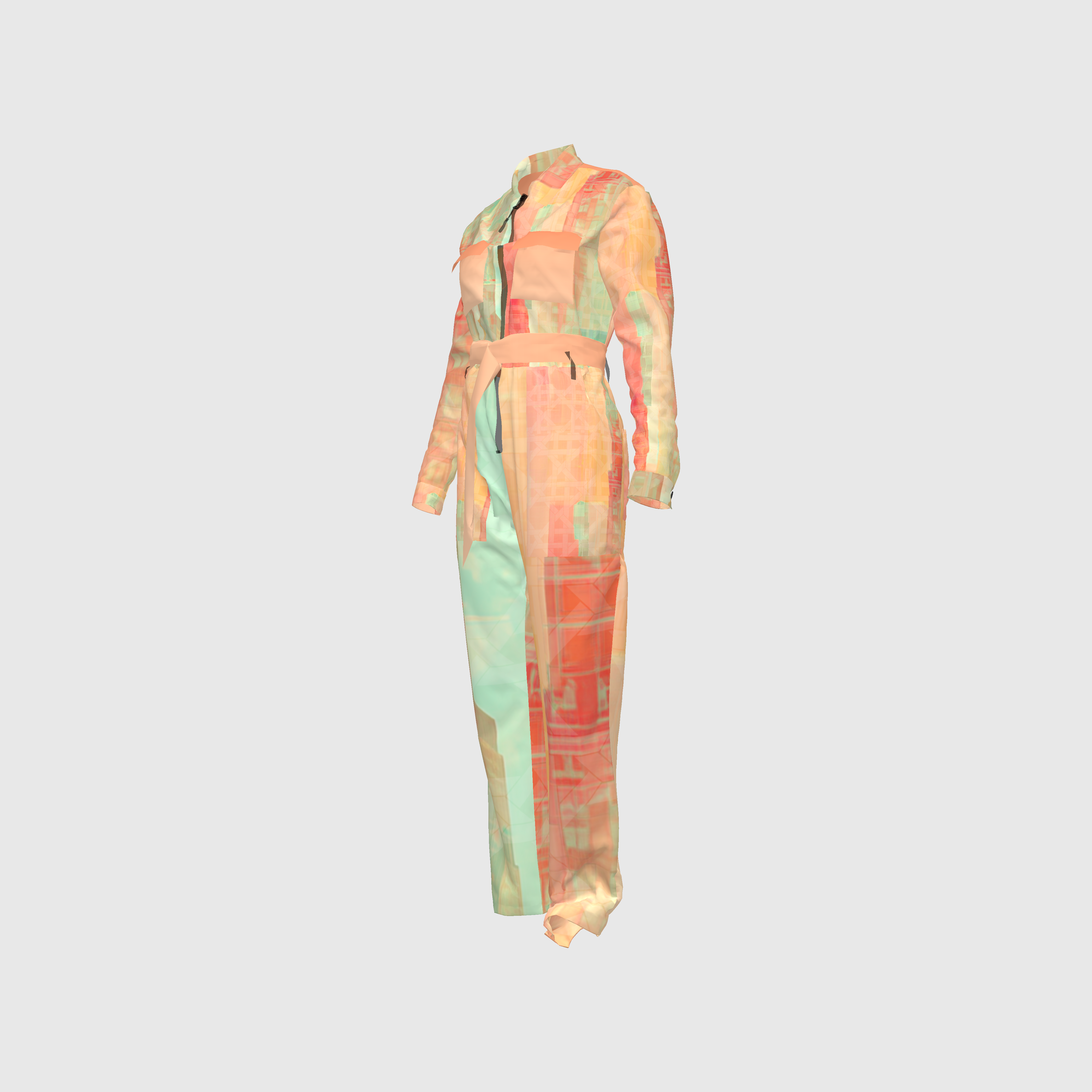 Pastel Rattan Metropolis Relax Fit Woven Jumpsuit
