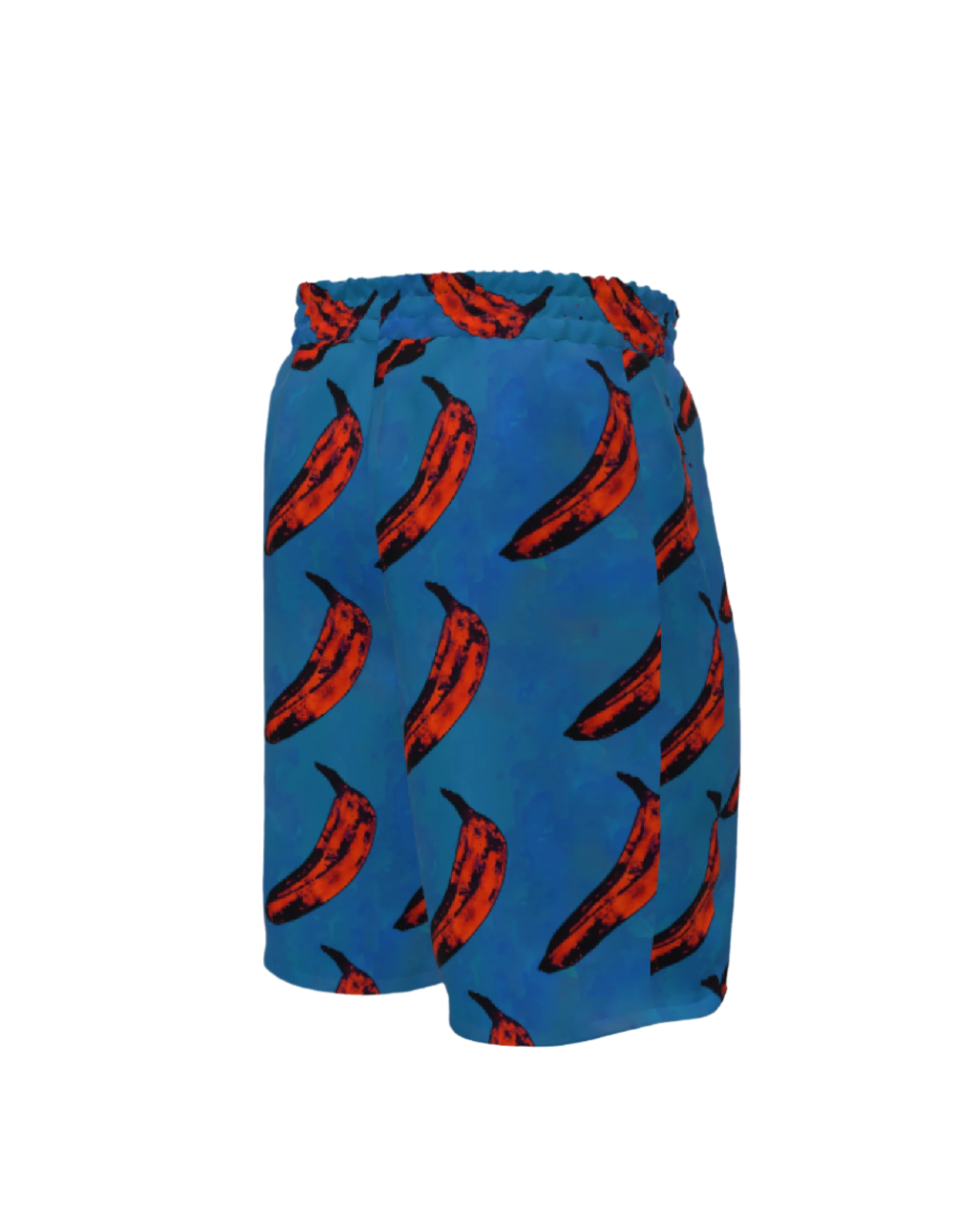 Warhol Blue Silk Shorts