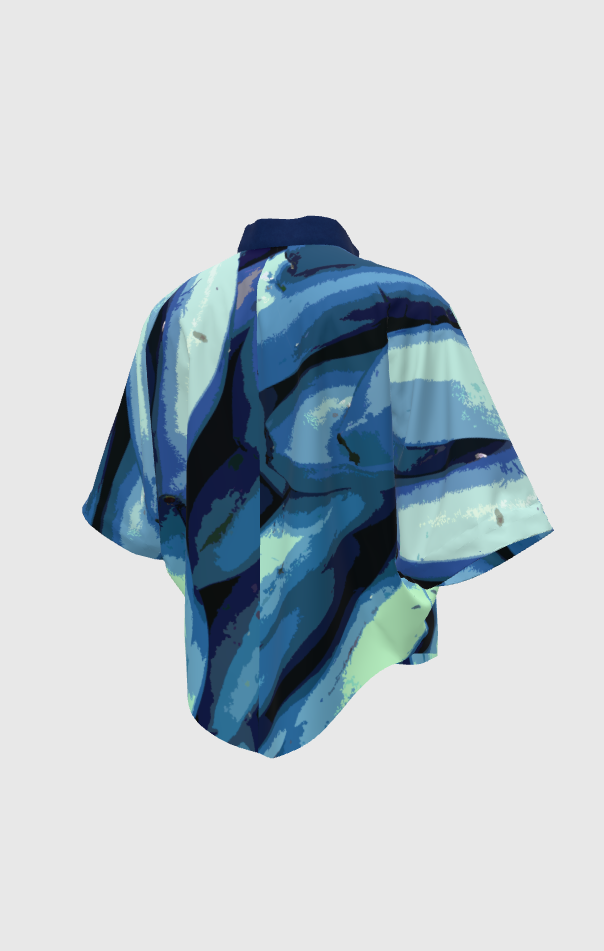 Aplatanao Blue Voile Kimono