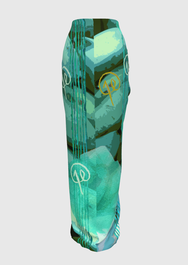 Aplatanao Turquoise Voile Pareo