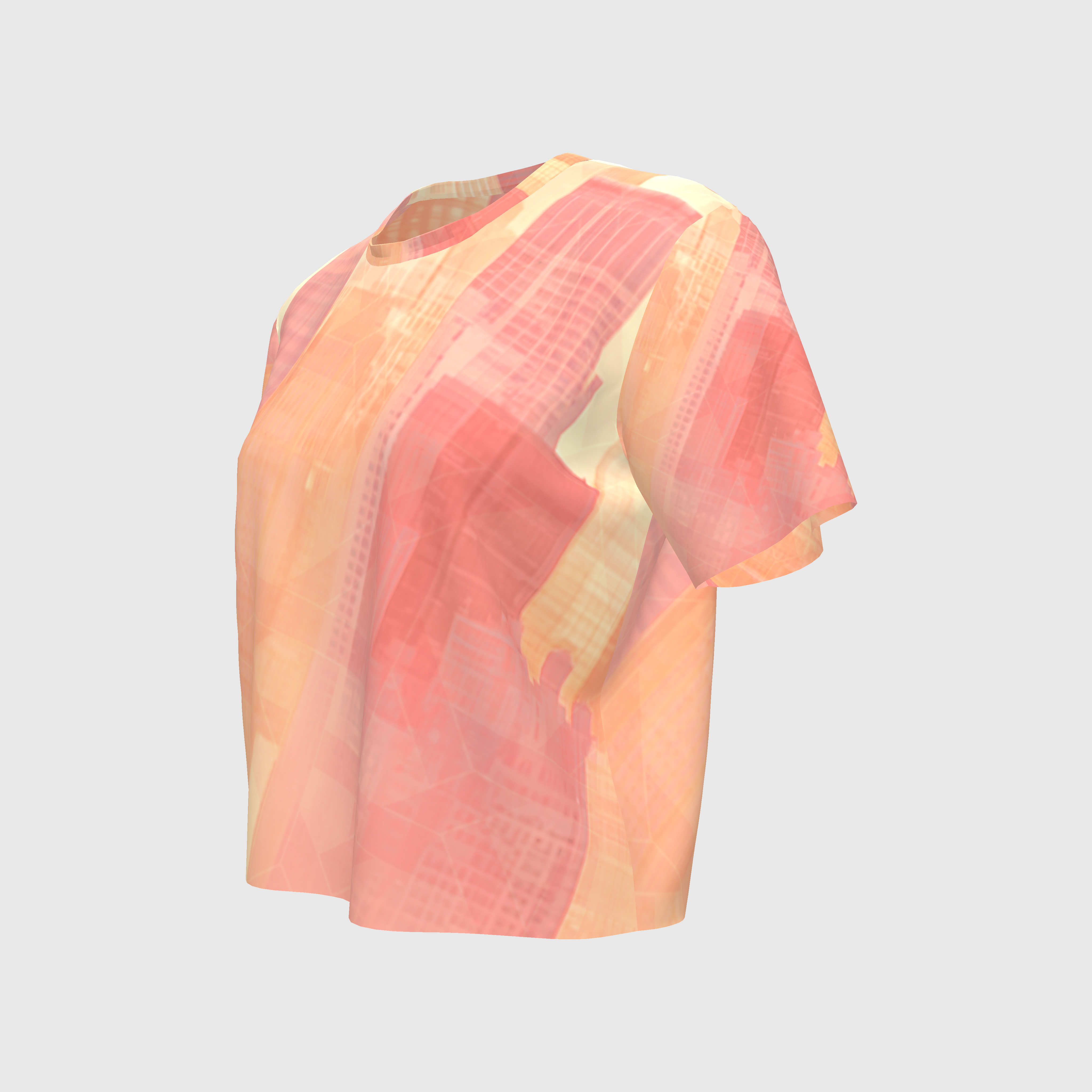 Tropical Print Women's Boxy T-shirt