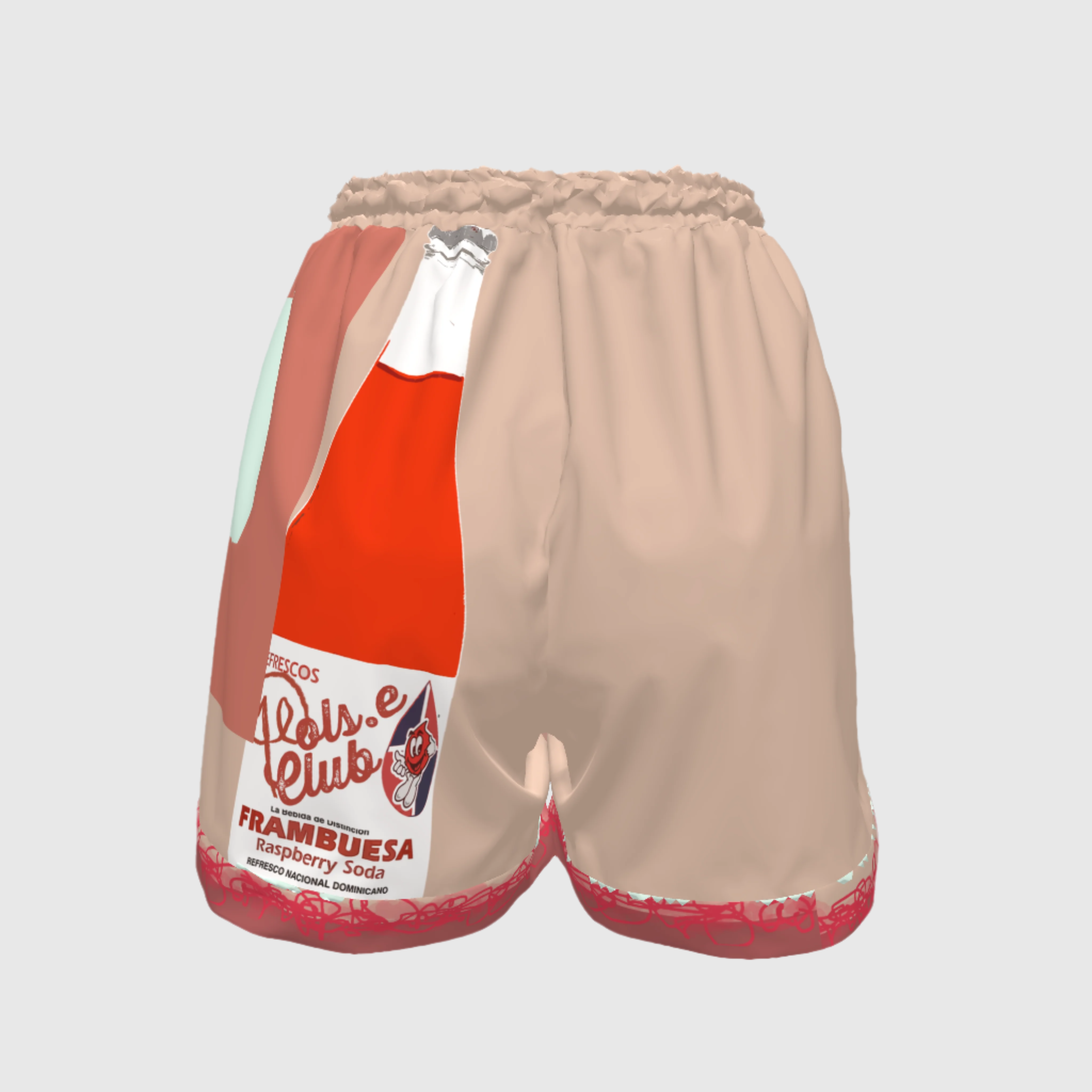 Club Rasberry Draw String Shorts