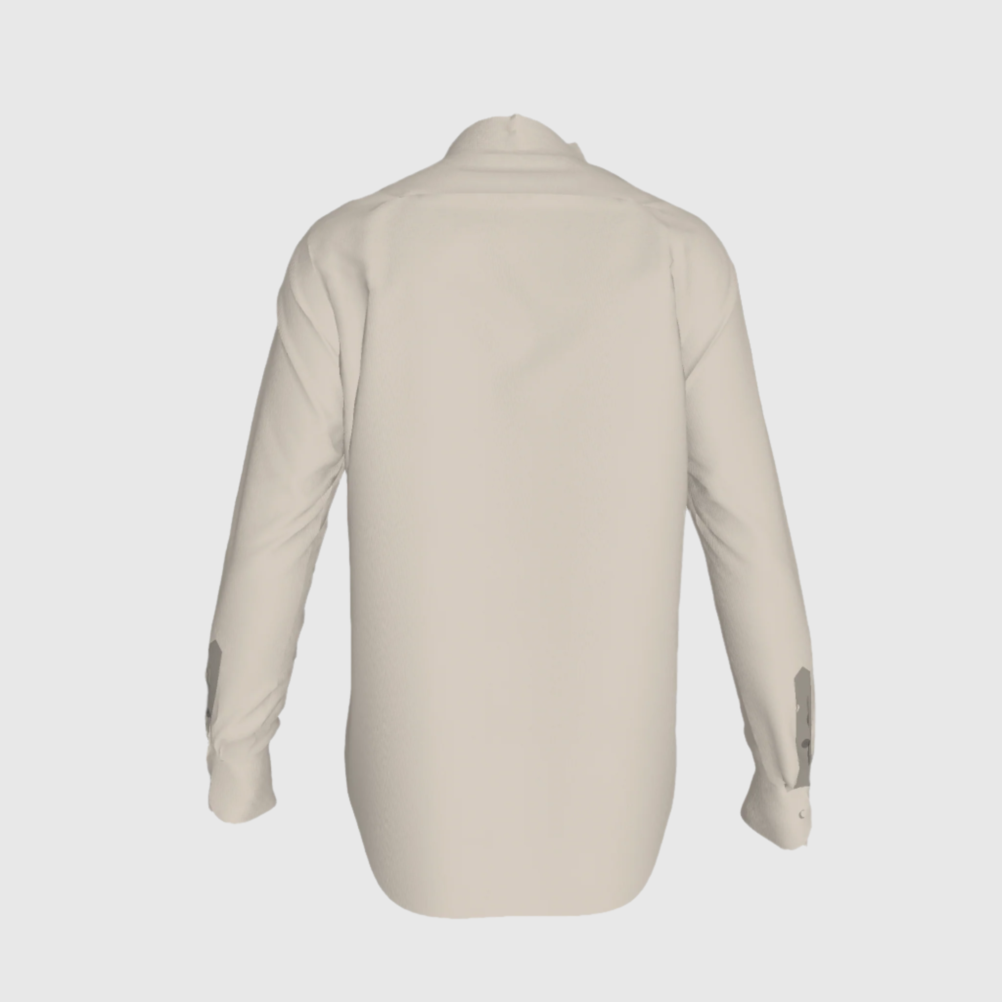 Beige Unisex Button-Up Shirt