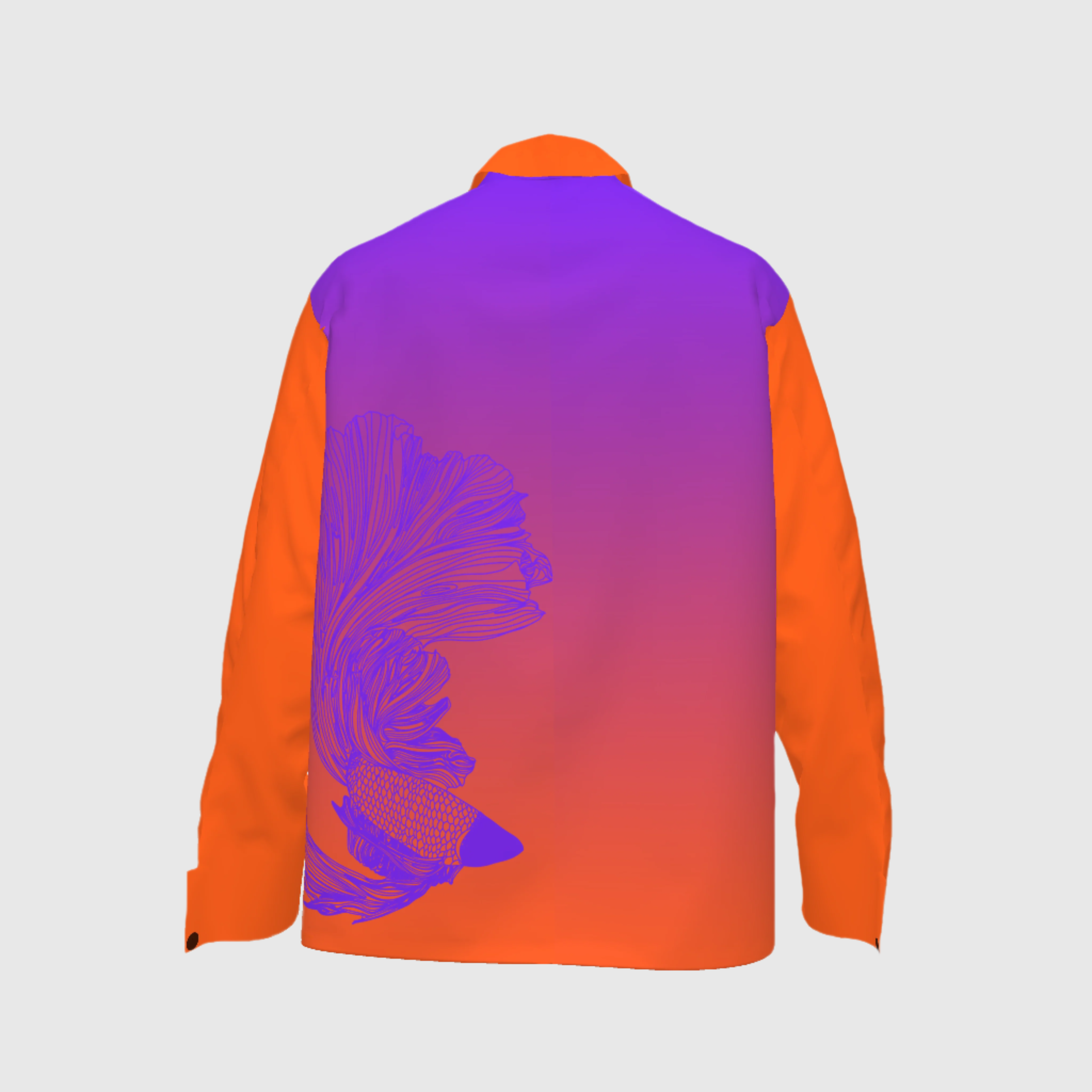Denim Jacket Betta in Sunset Print