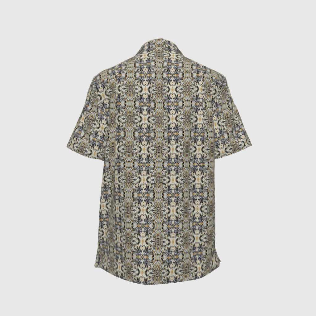Short-sleeved Shirt Colonial In Las Damas Print