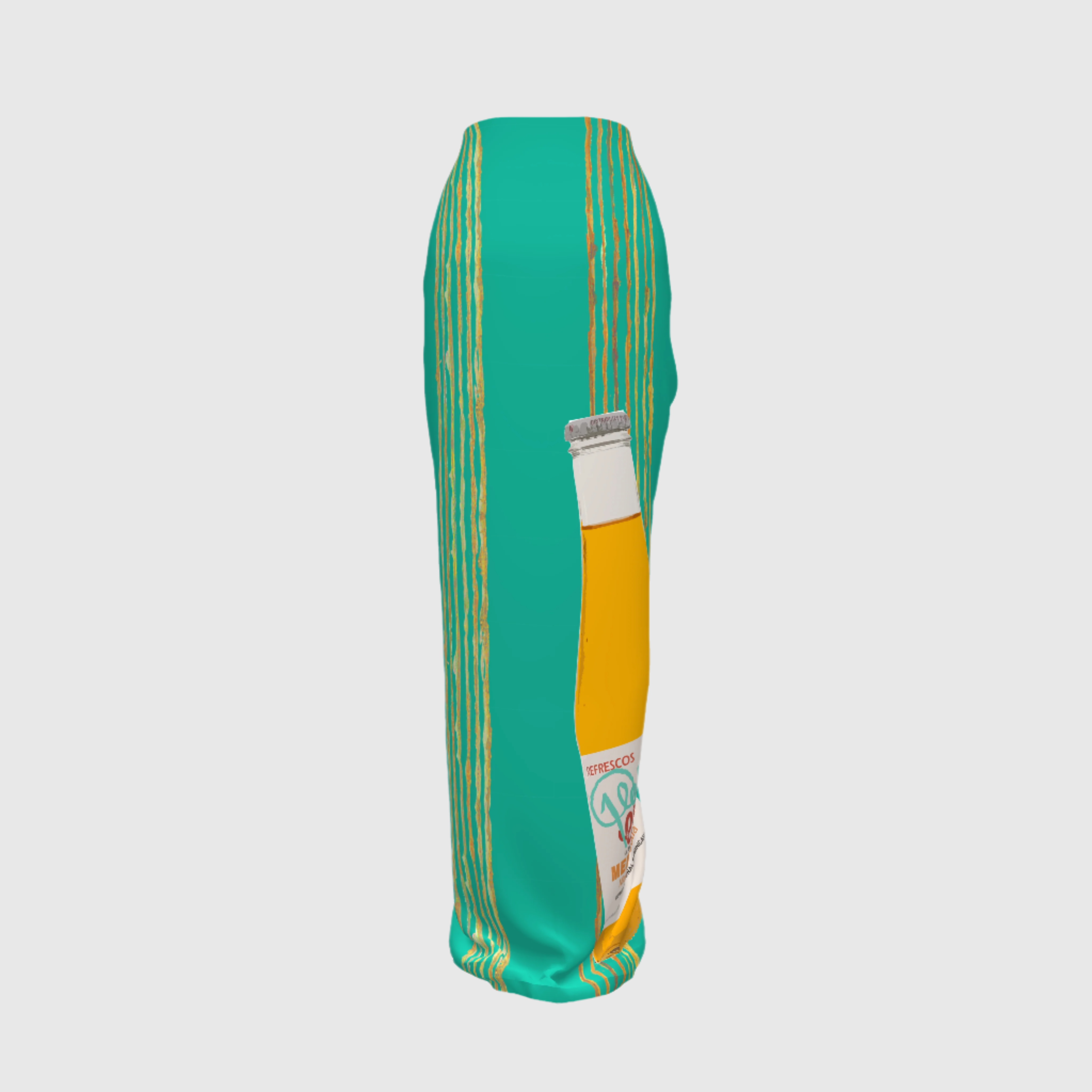 Teal Merengue Stripe Pareo