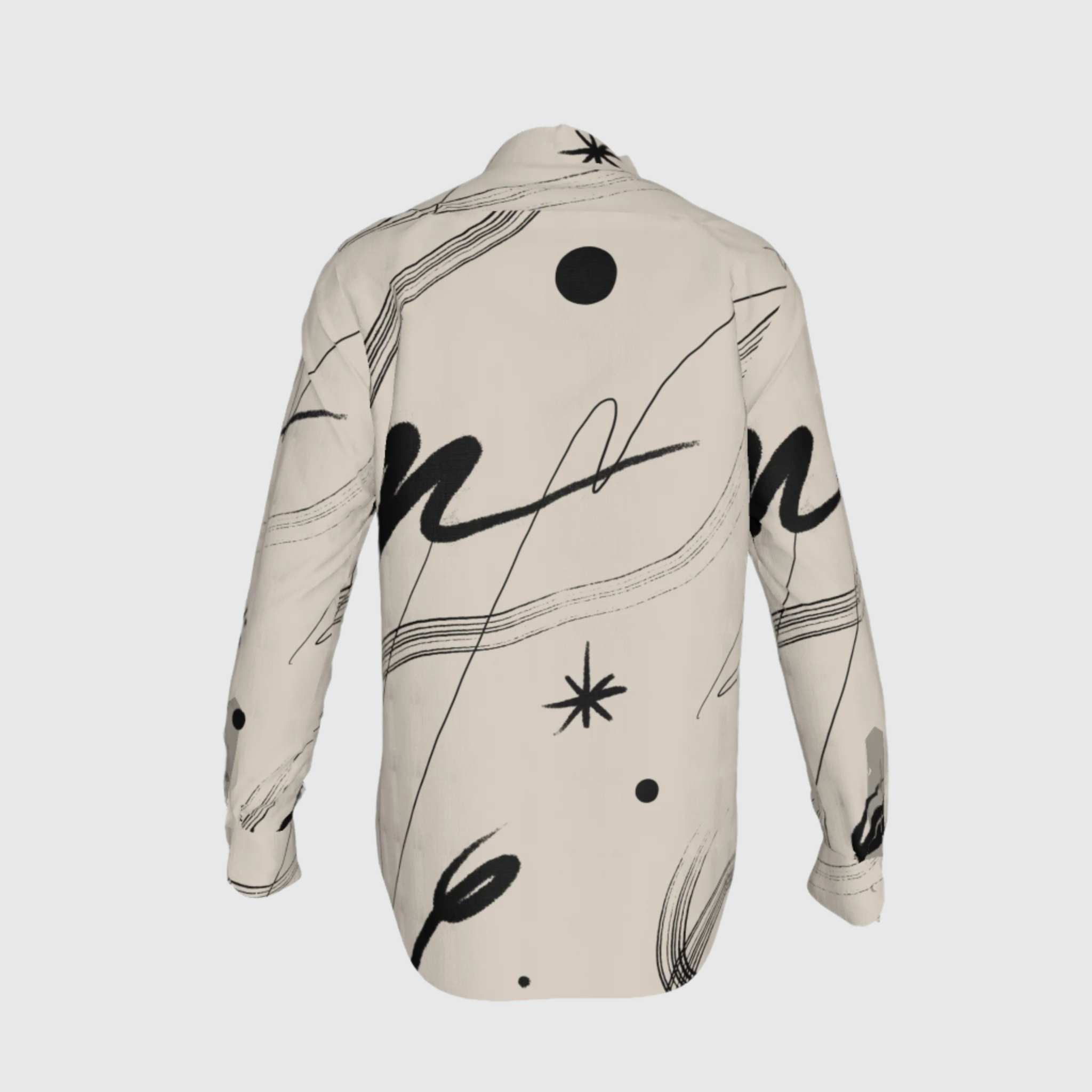 Black Lines Unisex Button-Up Shirt