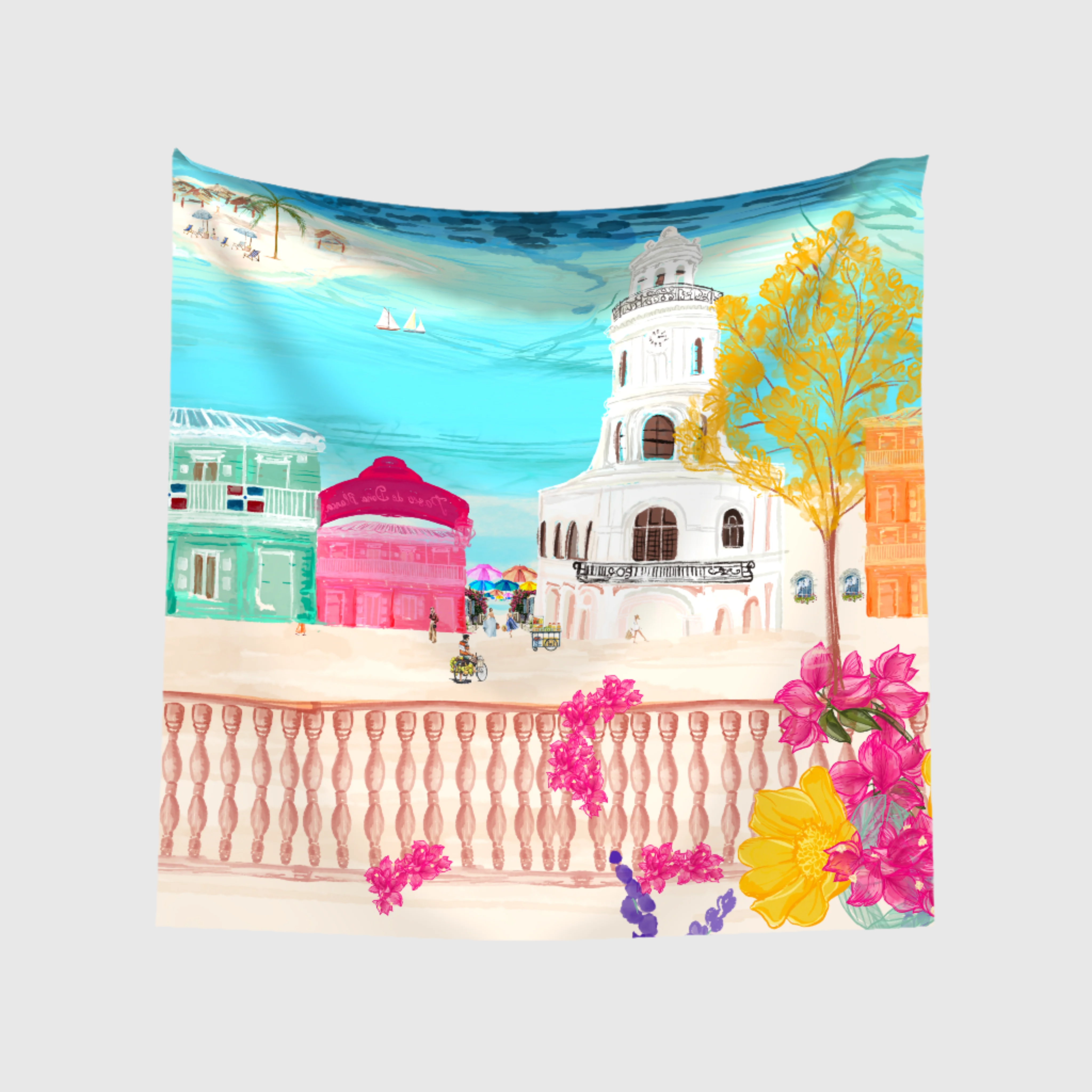 "Novia del Atlántico" 30x30 Scarf