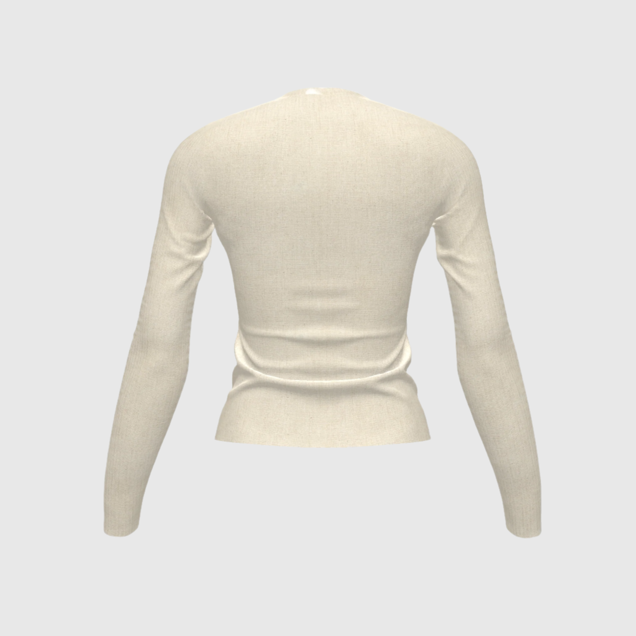 Trucamelo Long Sleeve T-shirt in Muslin White