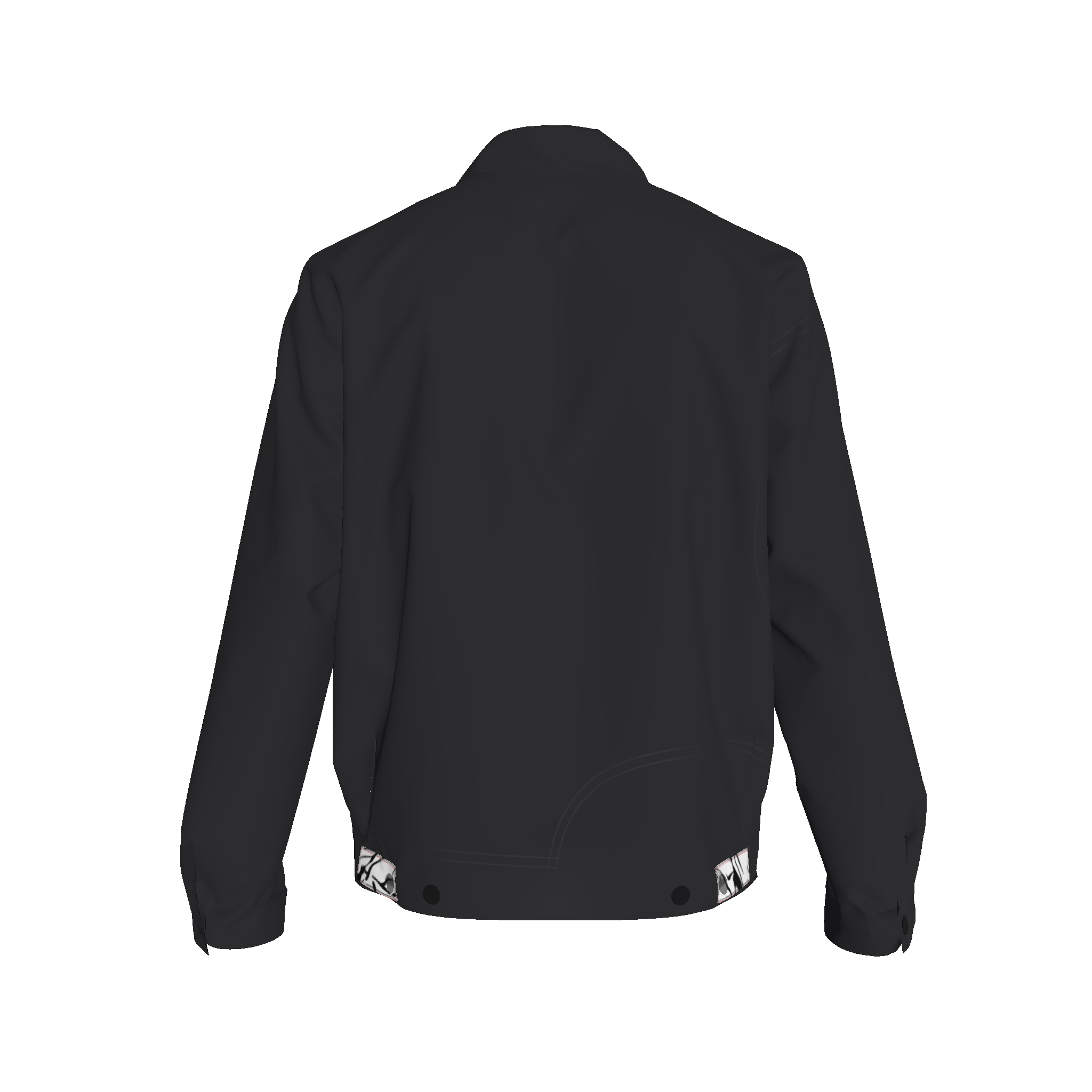 'Bayahibe Rose' in Black Beauty Unlined Jacket