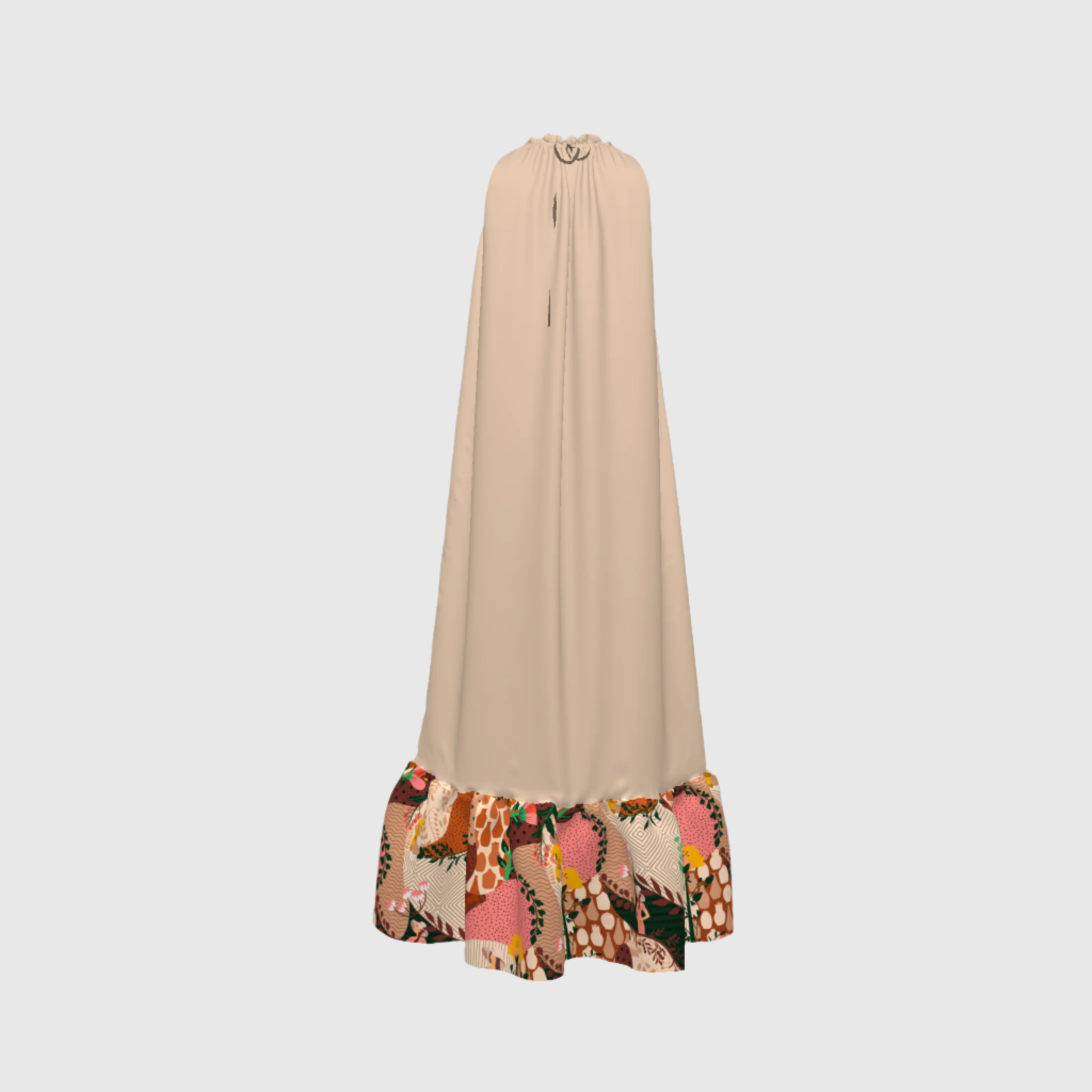 Nautical halter dress | Latte