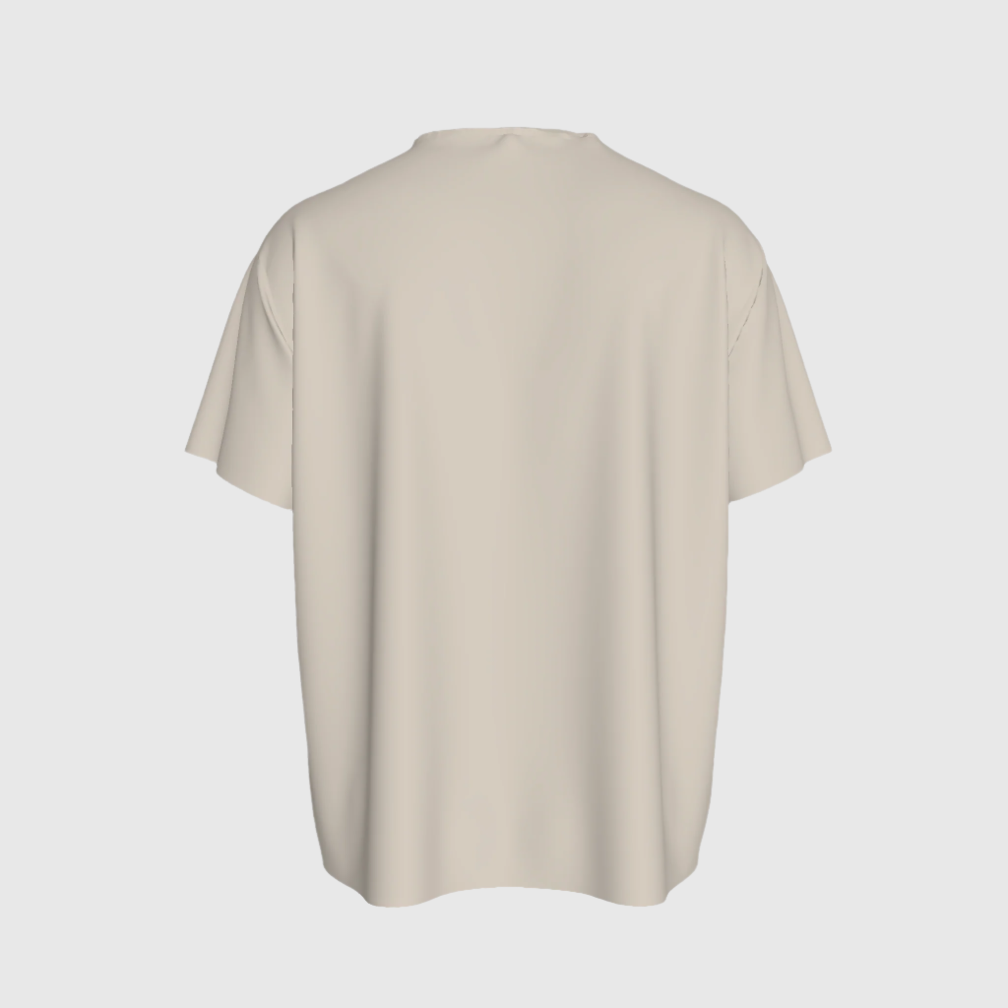 Relaxed Crew Neck Abstract Tee