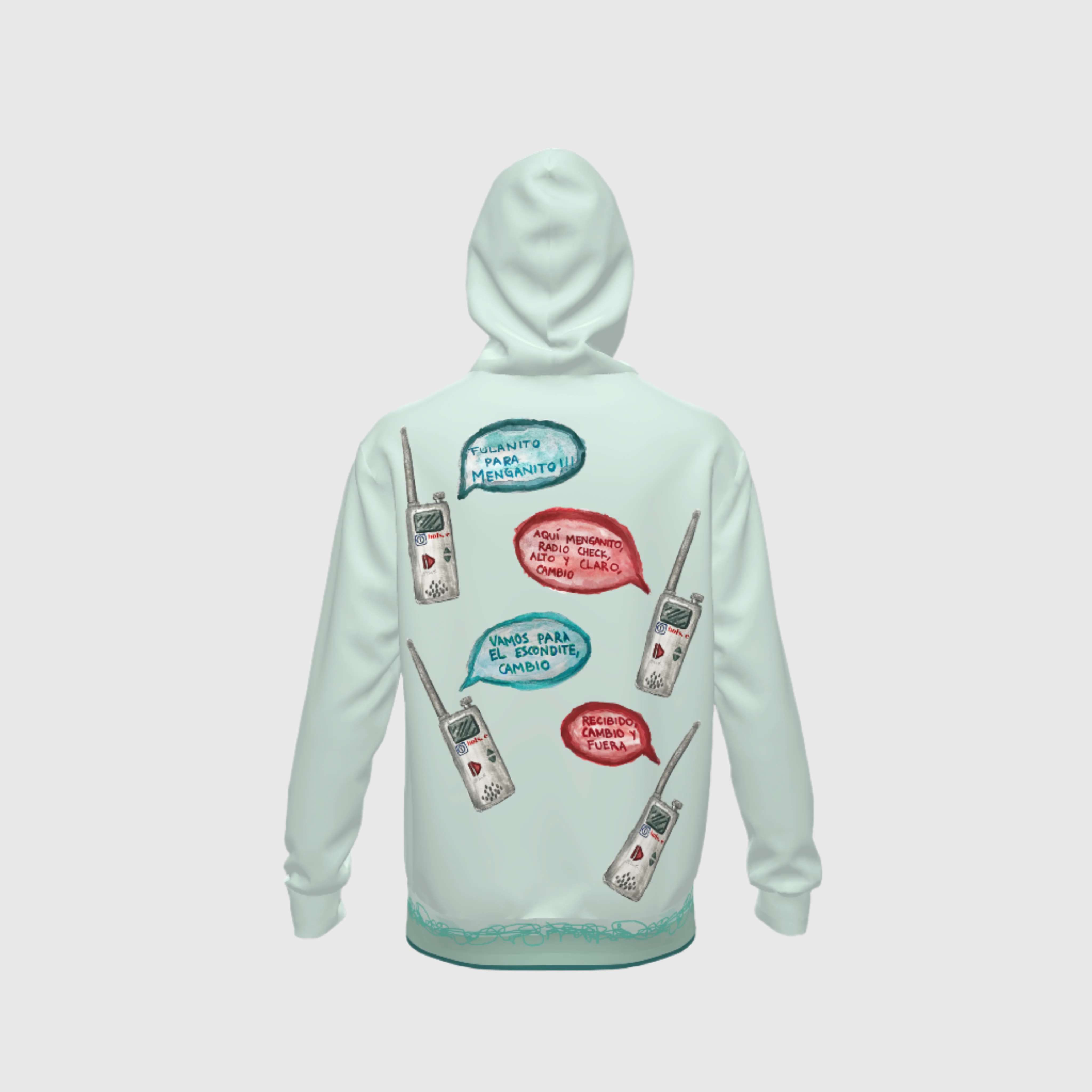 Aqua Walkie Hoodie