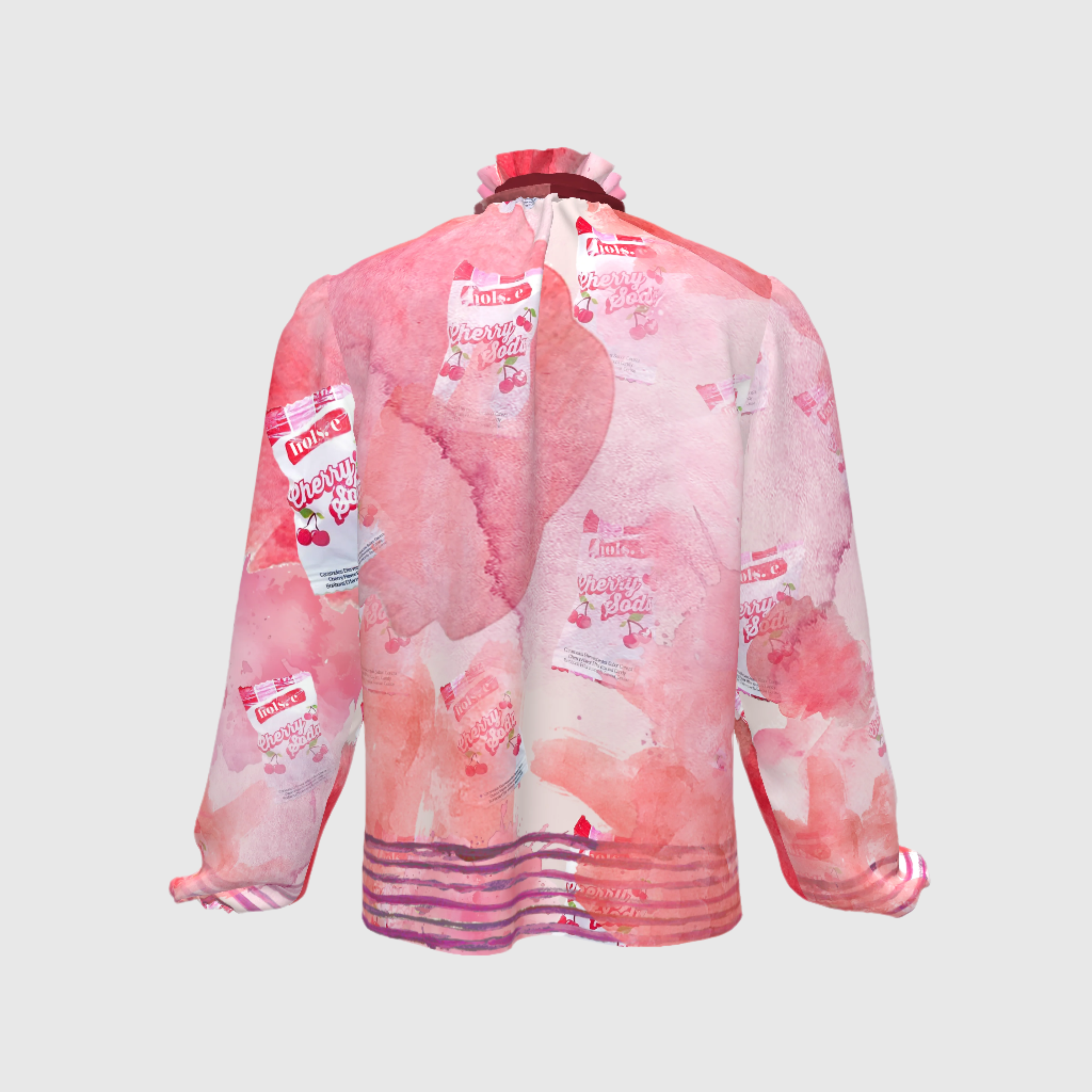 Cherry Soda blouse Tie Neck Blouse