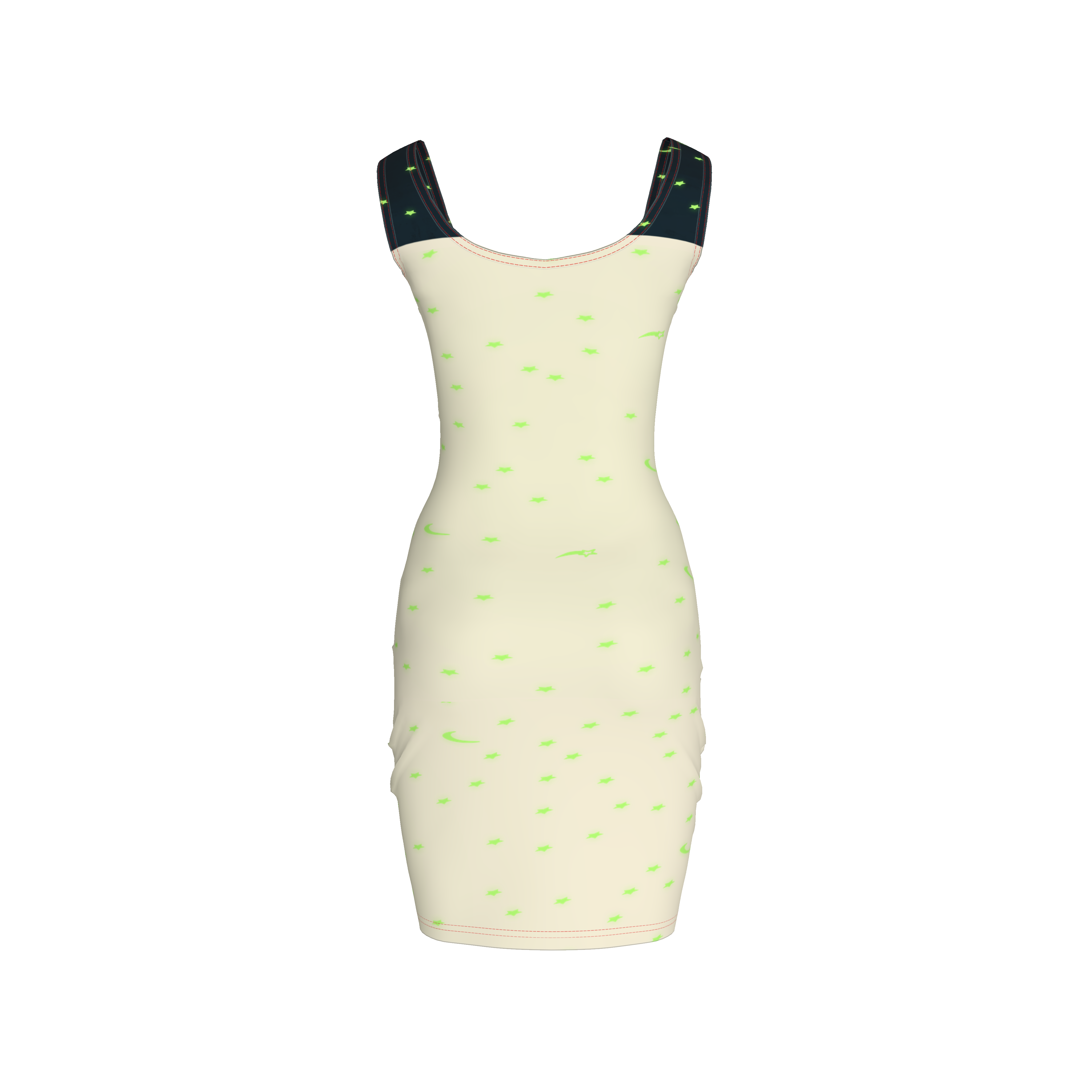 Bodycon Tank Dress Jibaro Urbano - Reyes Room Bodycon Dress  in Organic Cotton Spandex