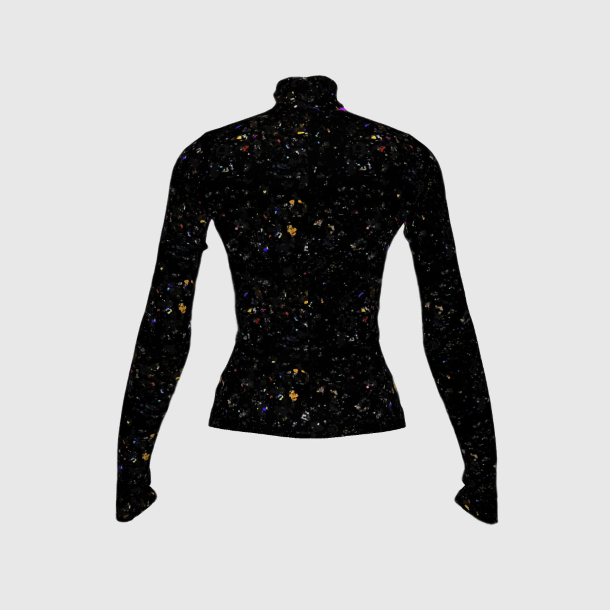 Cosmic Glitter Turtle Neck