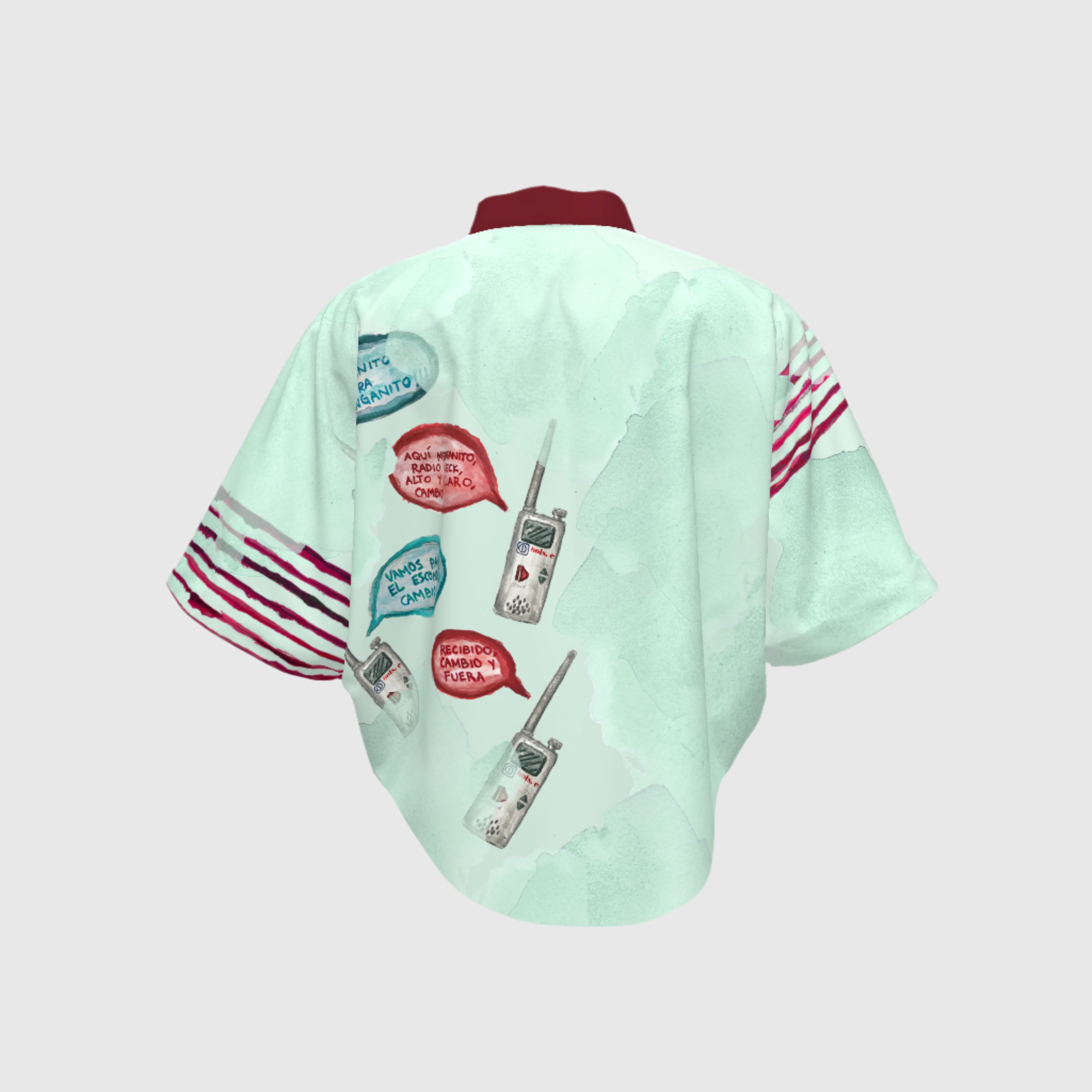 Walkie Mint Crop Kimono