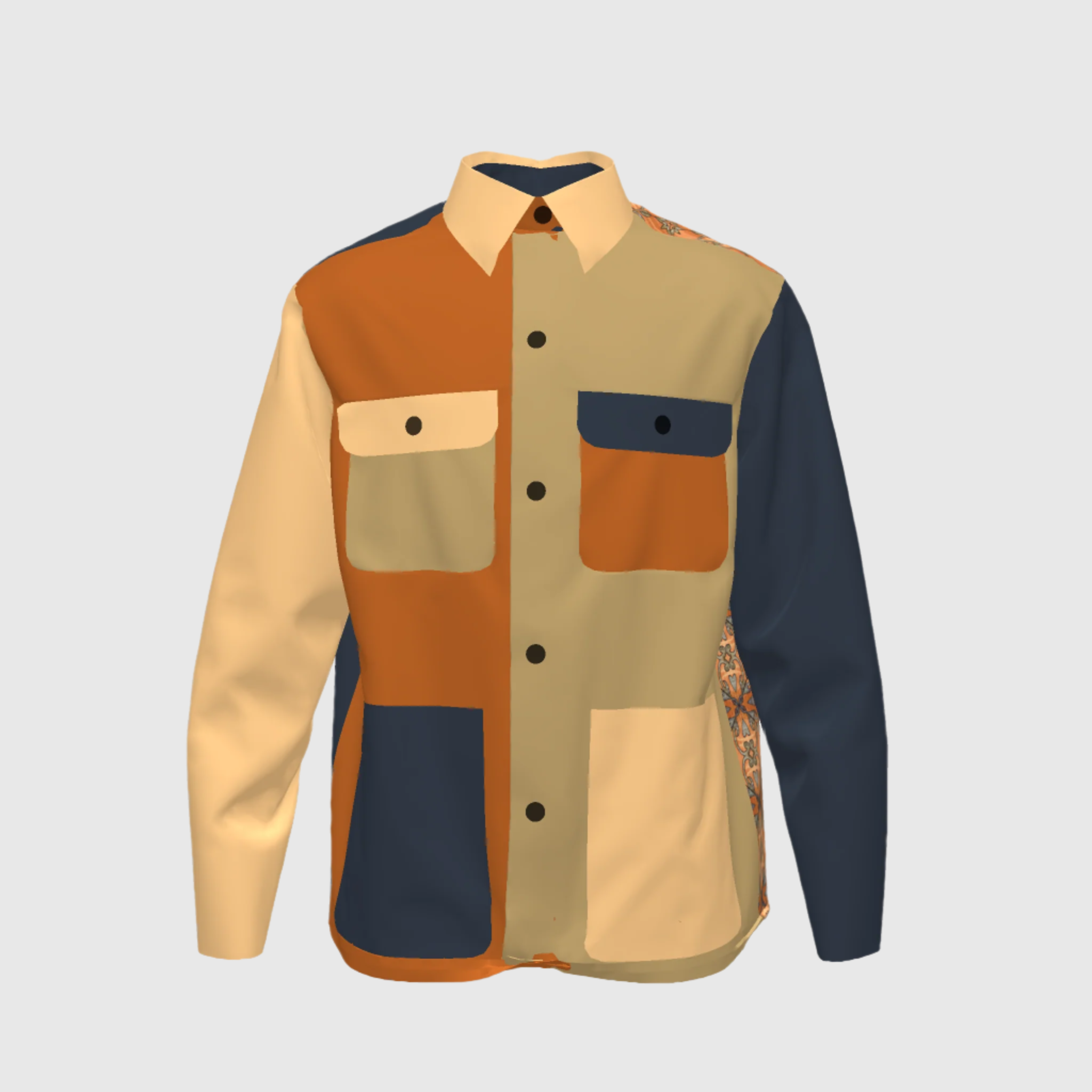 Denim Jacket Colonial In Colón Print