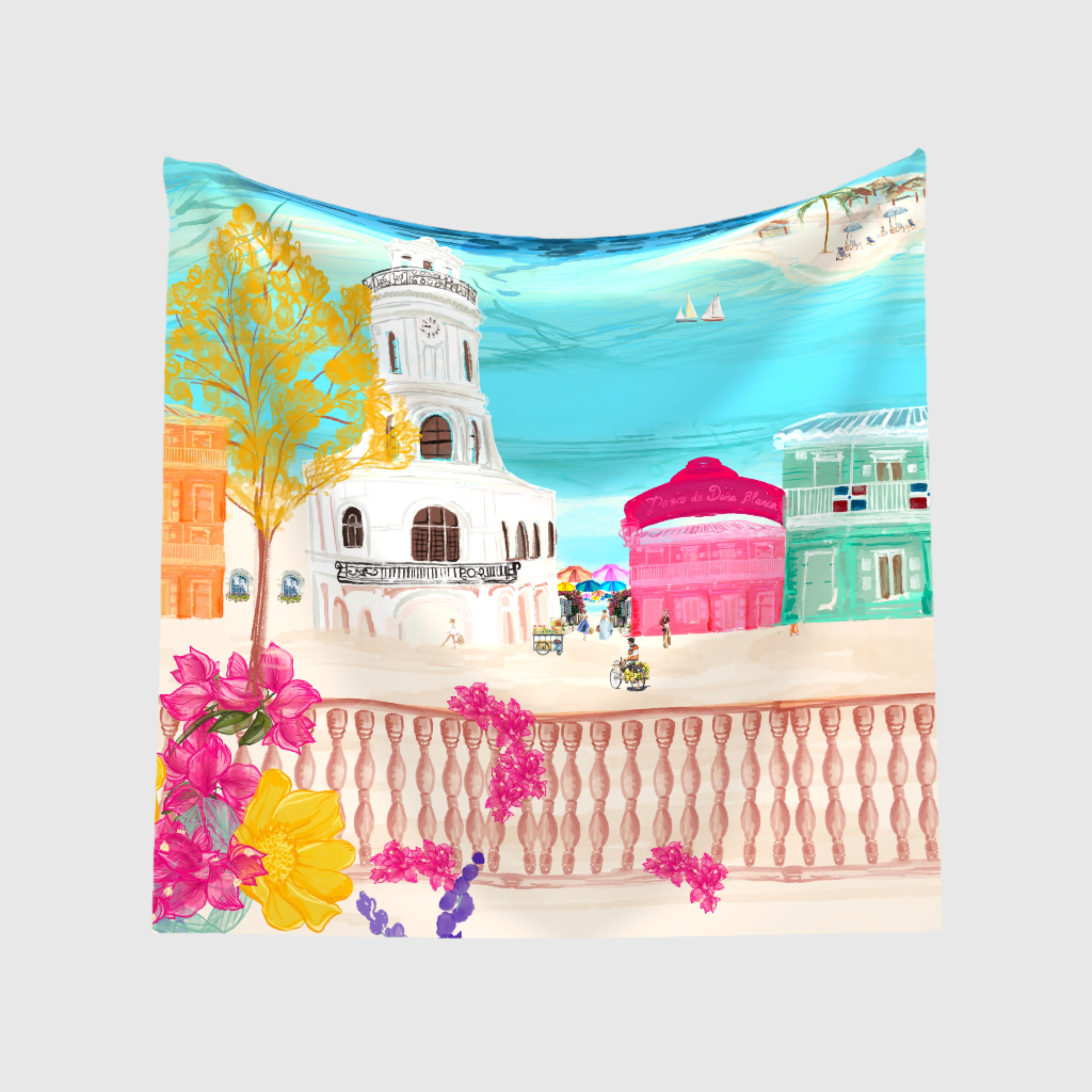 "Novia del Atlántico" 30x30 Scarf