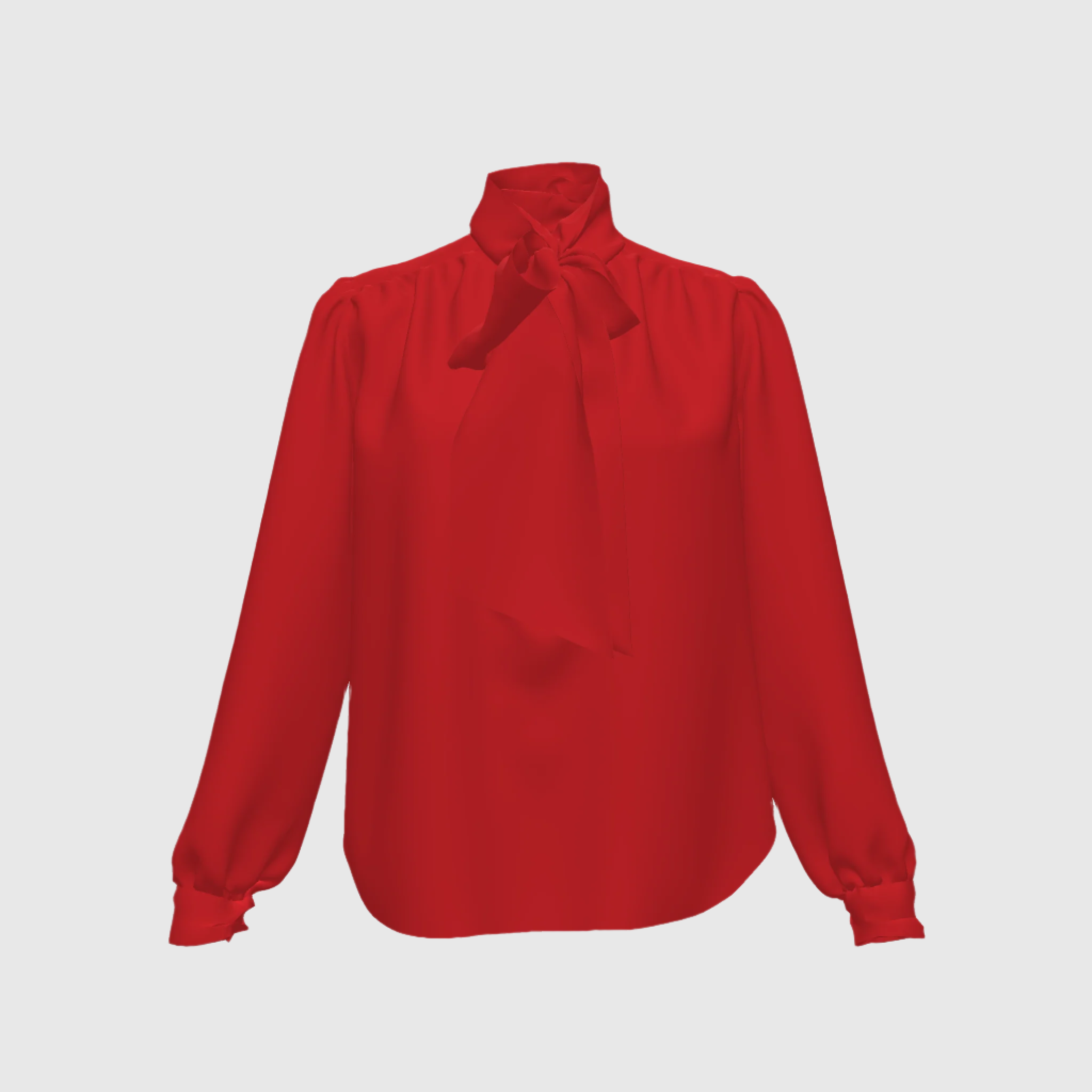 Red Bow Blouse