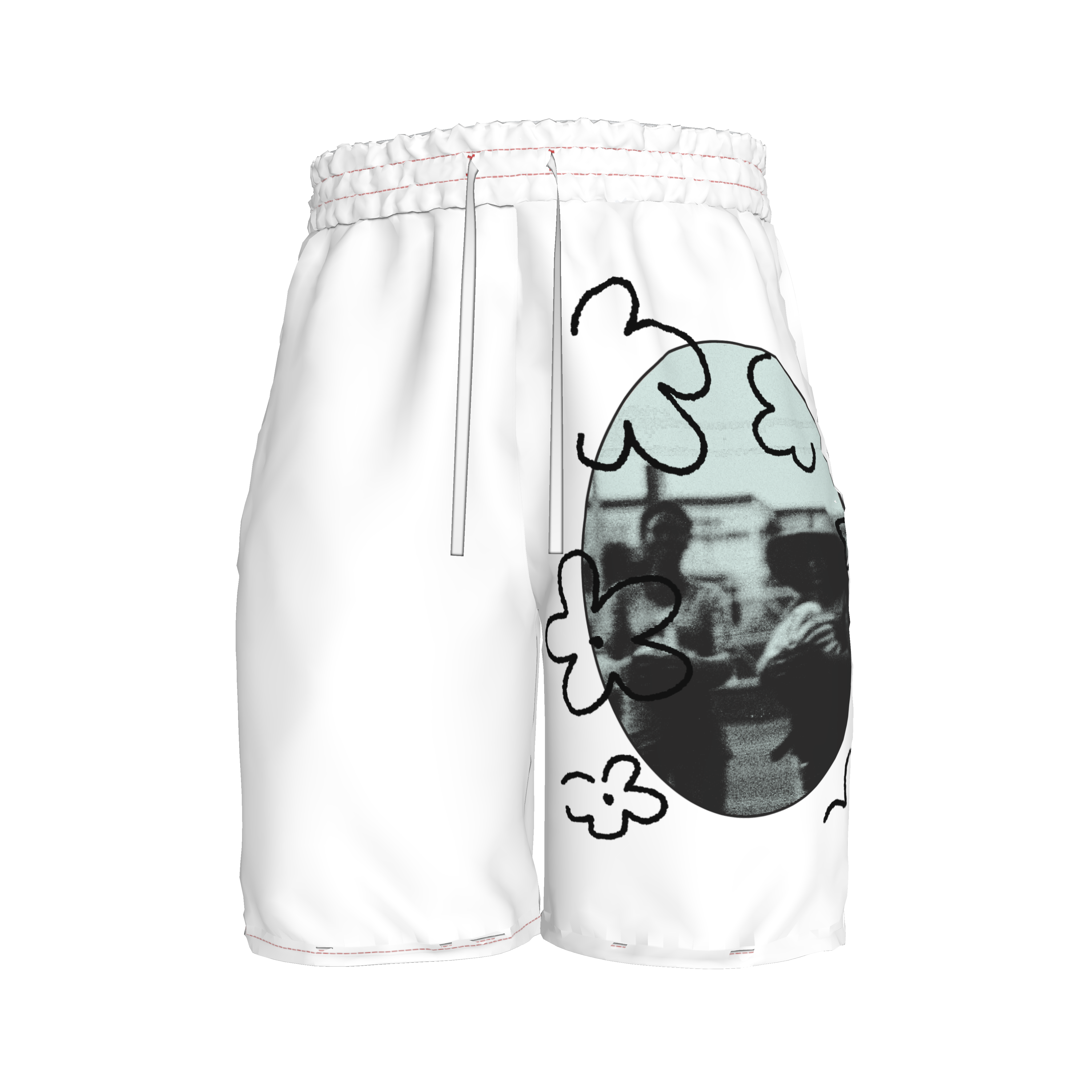 ‘Recuerdos en Flor’ Woven Basketball Shorts