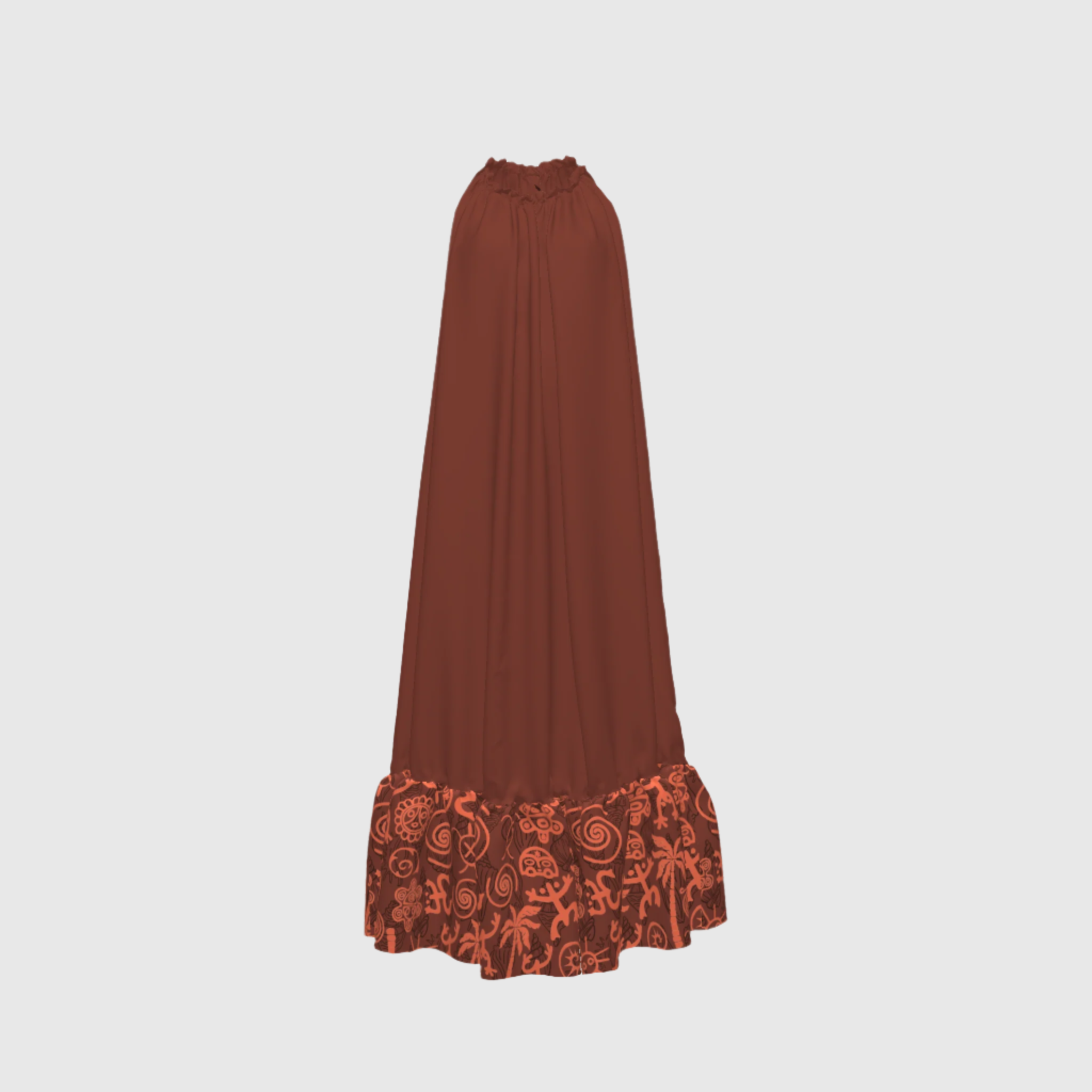 Nautical halter dress | Terracota