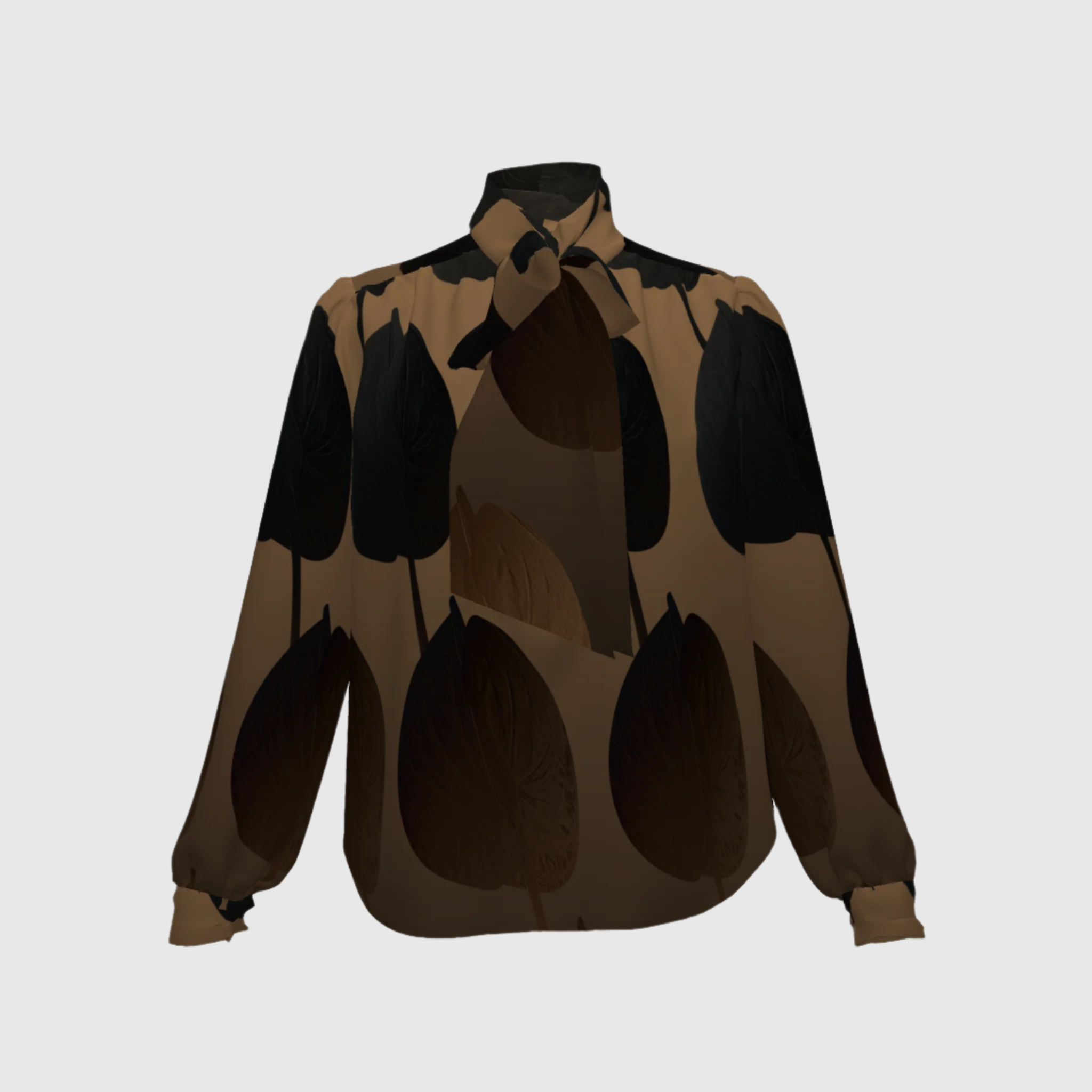 Golden Anthurium Eclipse Blouse