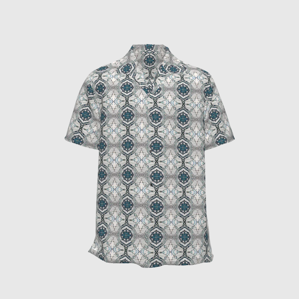 Short-sleeved Shirt Colonial In Meriño Print