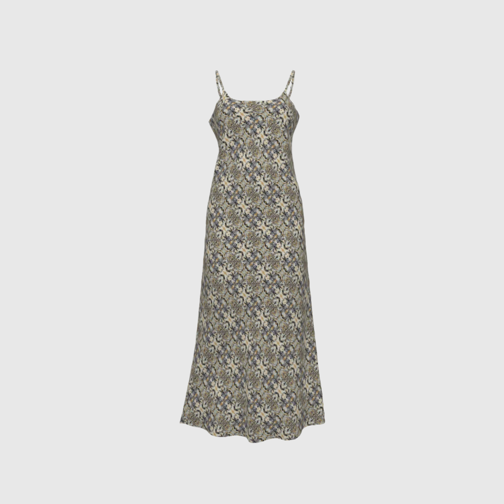 Slip Dress Colonial In Las Damas Print