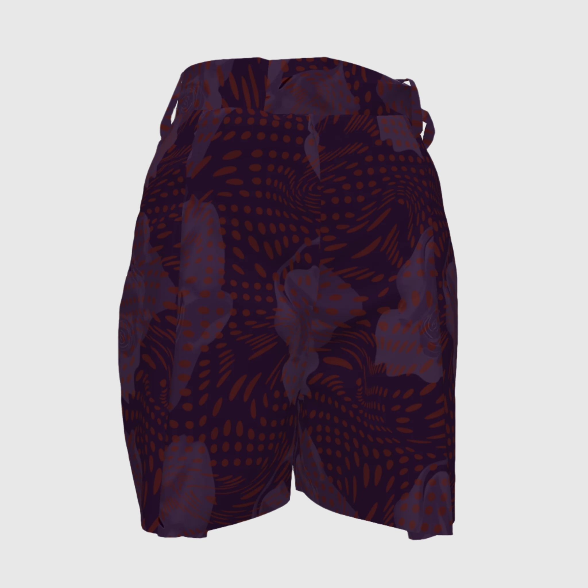 Illusionary Blossom Pleated Shorts
