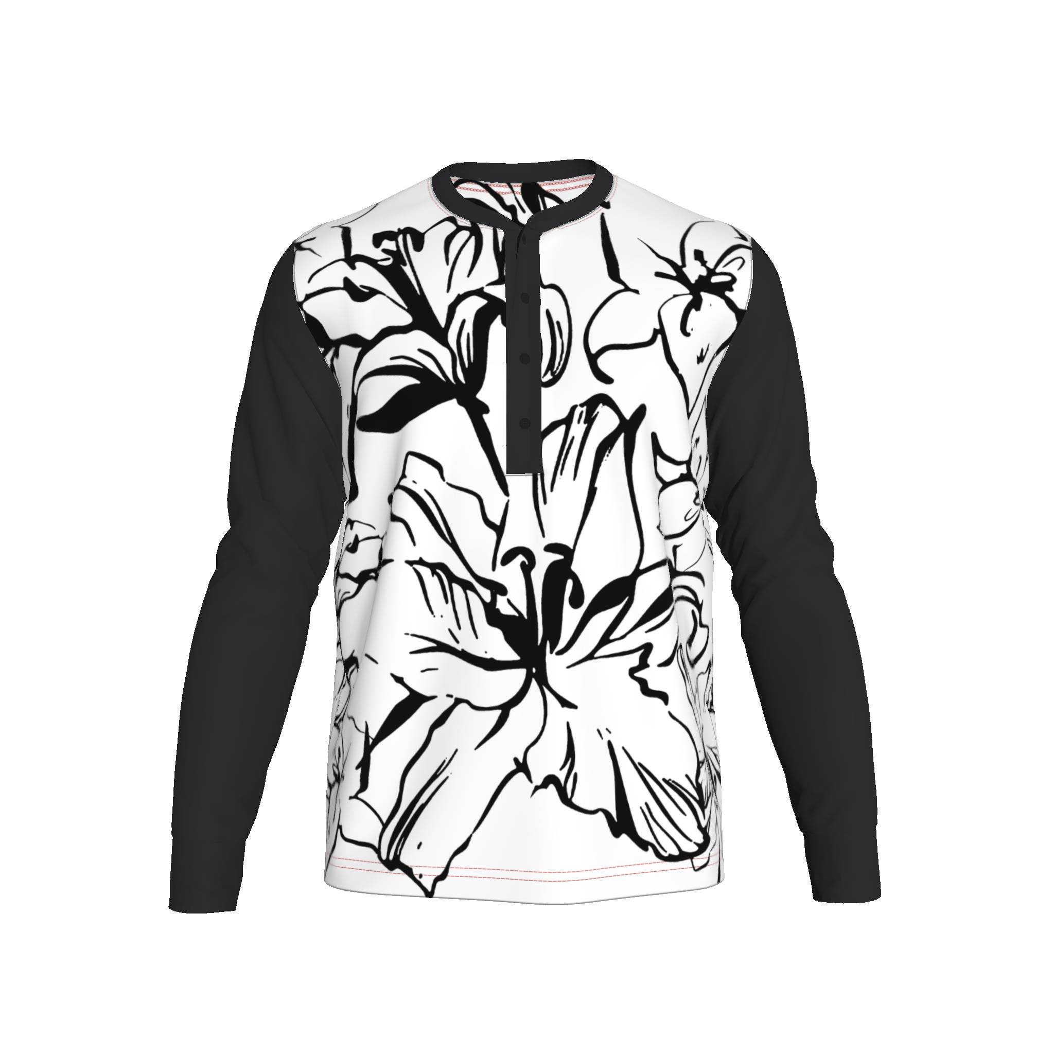 'Bayahibe Rose' in Black Beauty LS Henley