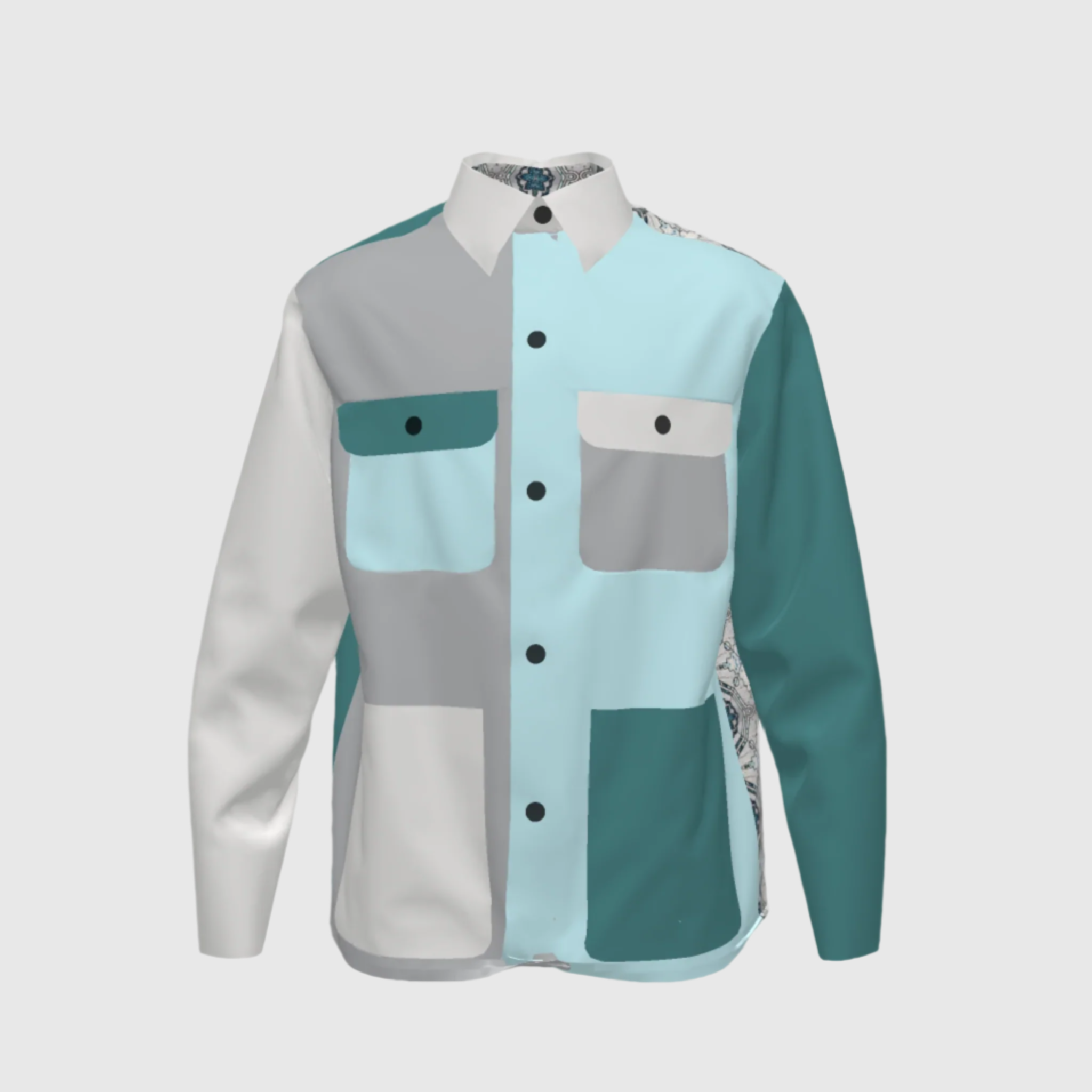 Denim Jacket Colonial In Meriño Print