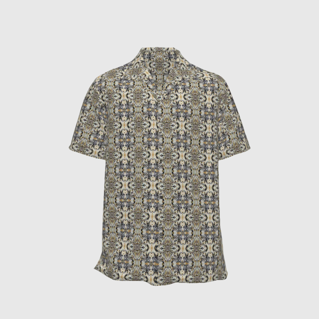 Short-sleeved Shirt Colonial In Las Damas Print