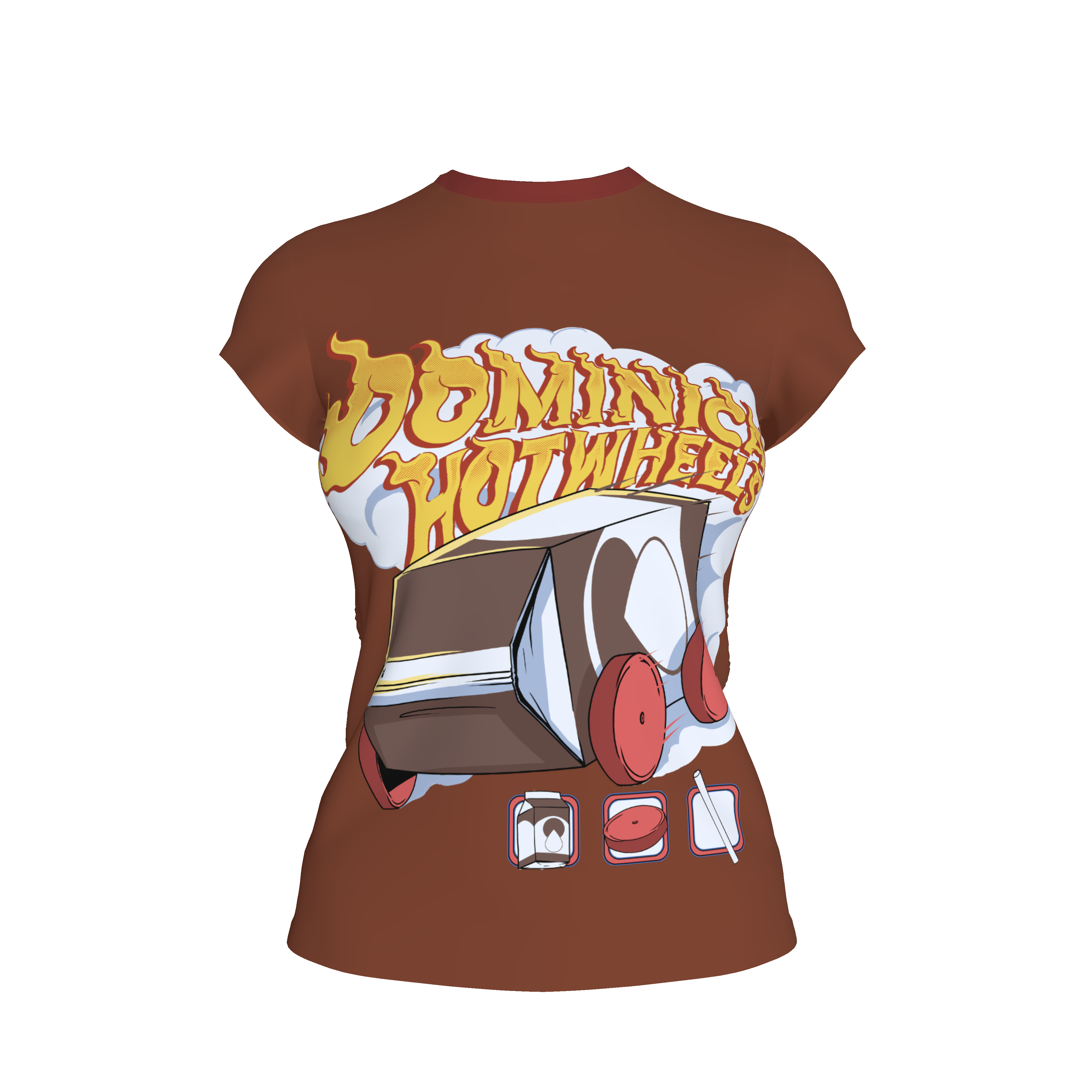 Jibaro Urbano Women's Short Sleeve T-shirt - Dominican Hot Wheels - Women's in Organic Cotton Spandex