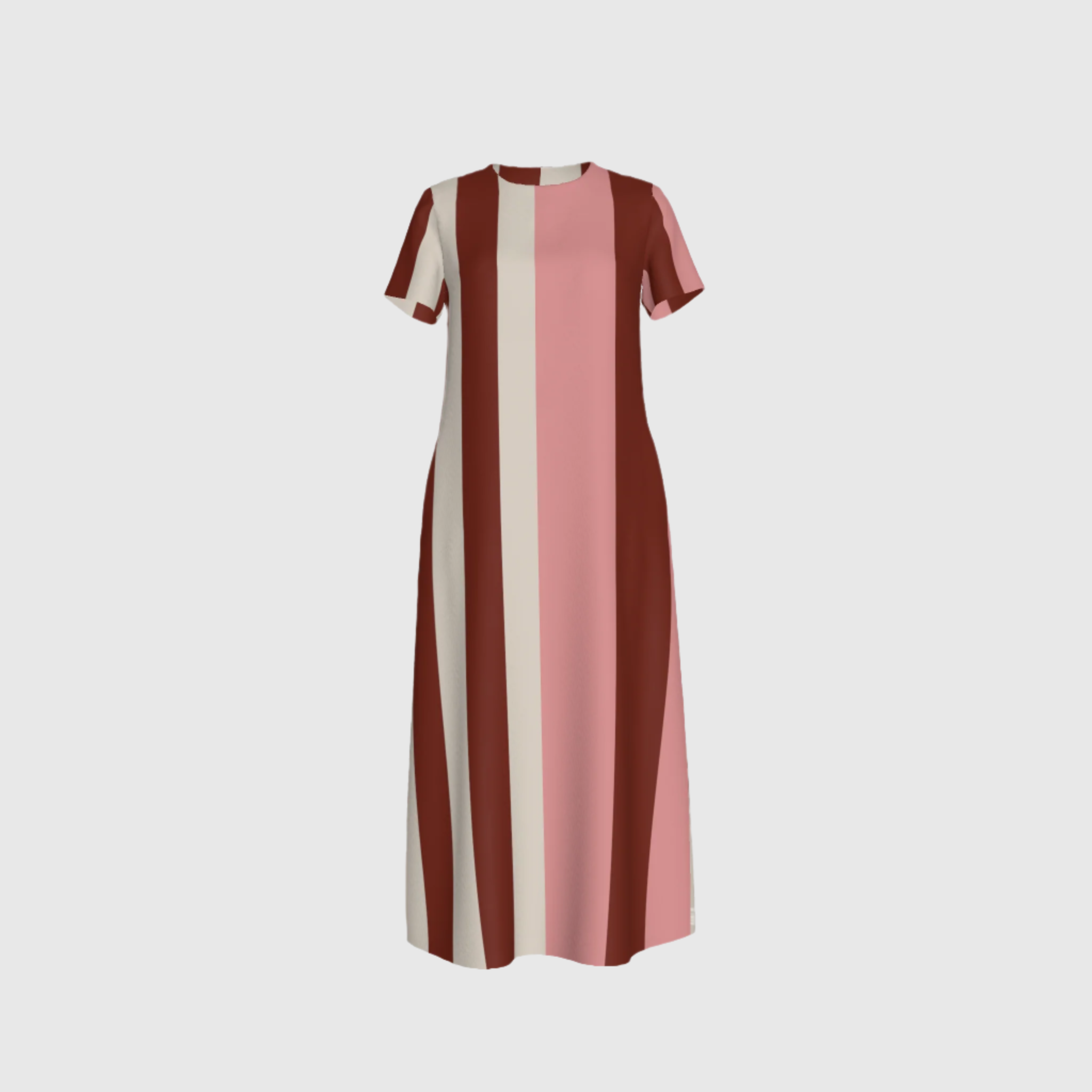 Funky Stripes A Line Dress