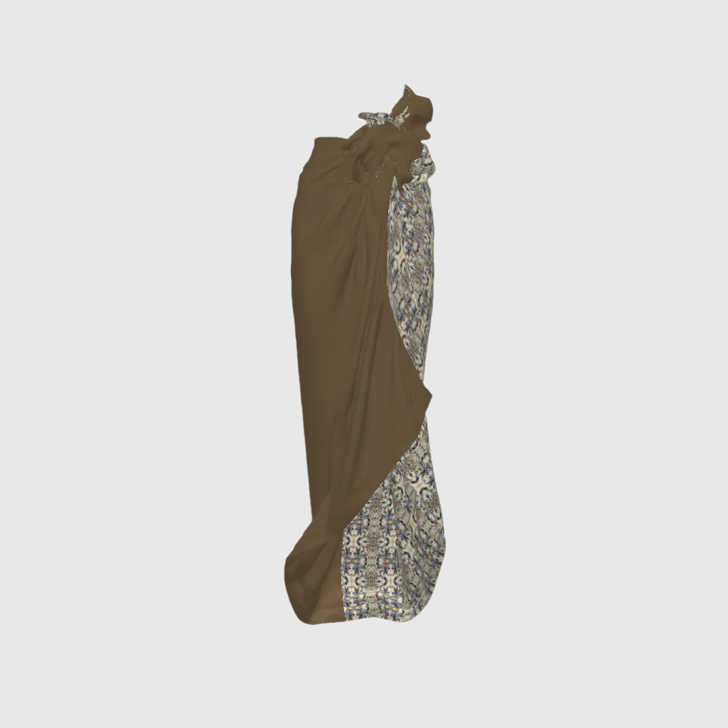 Sarong Maxi Colonial In Las Damas Print