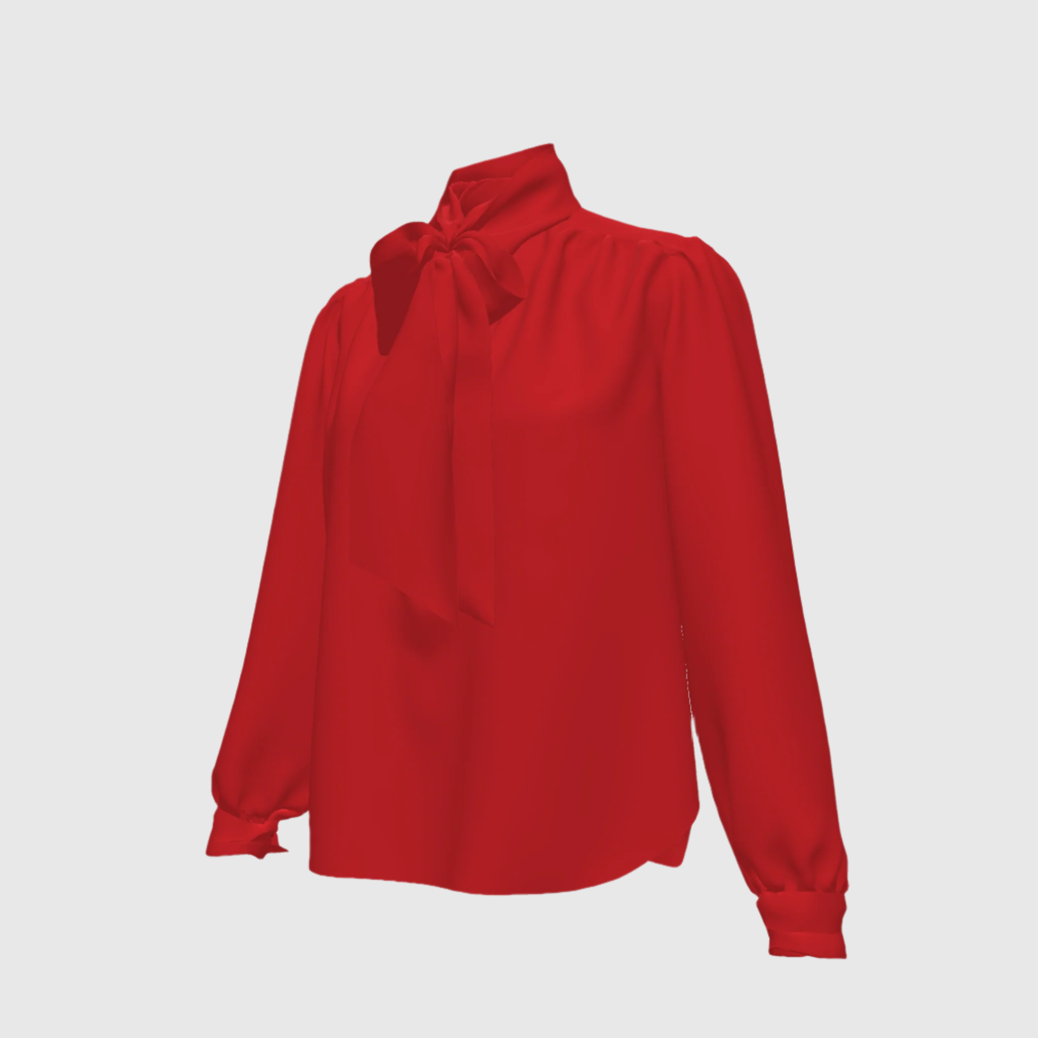 Red Bow Blouse