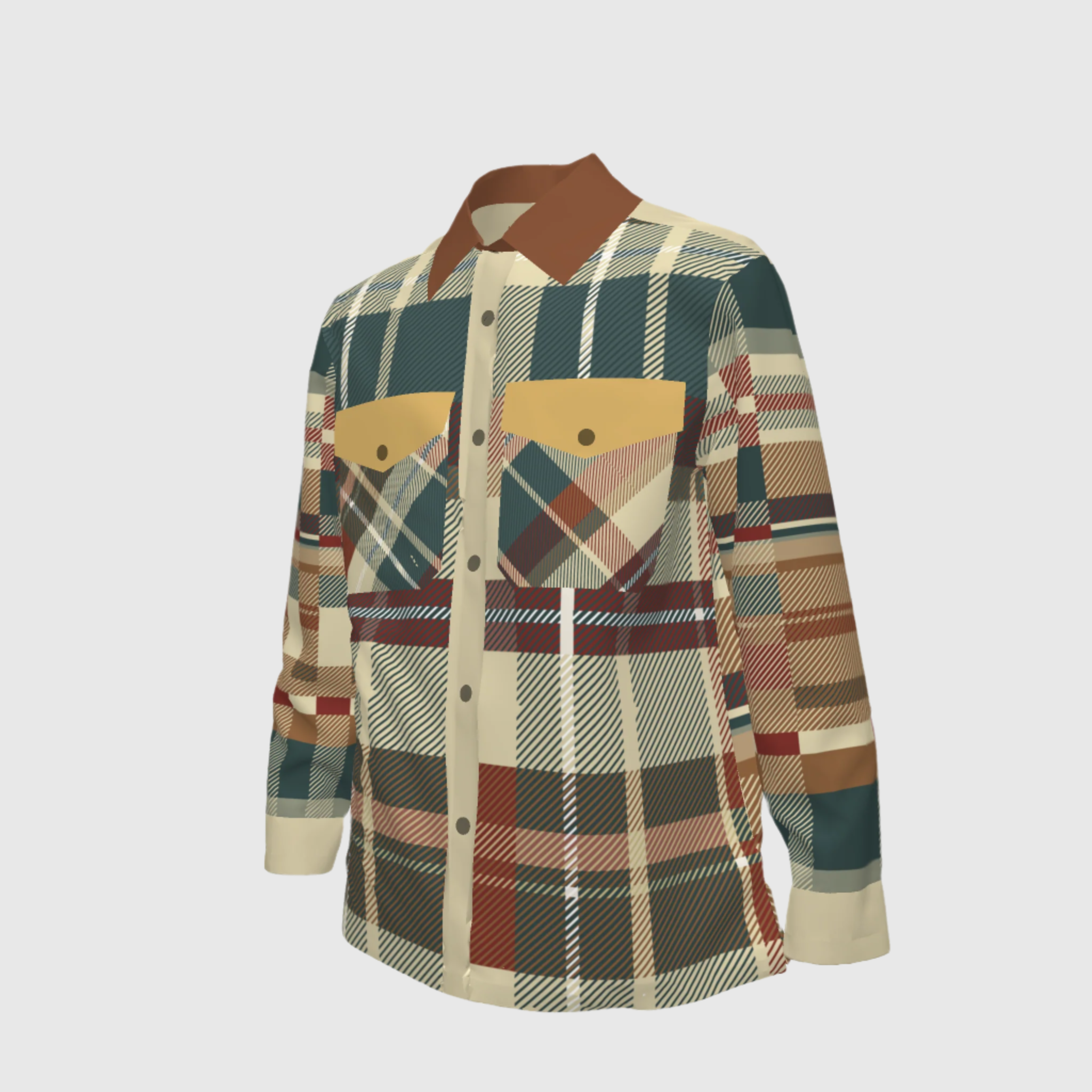 Jibaro Urbano Shirt Jacket - Holiday Shirt Jacket in Stretch Organic Classic Cotton Twill
