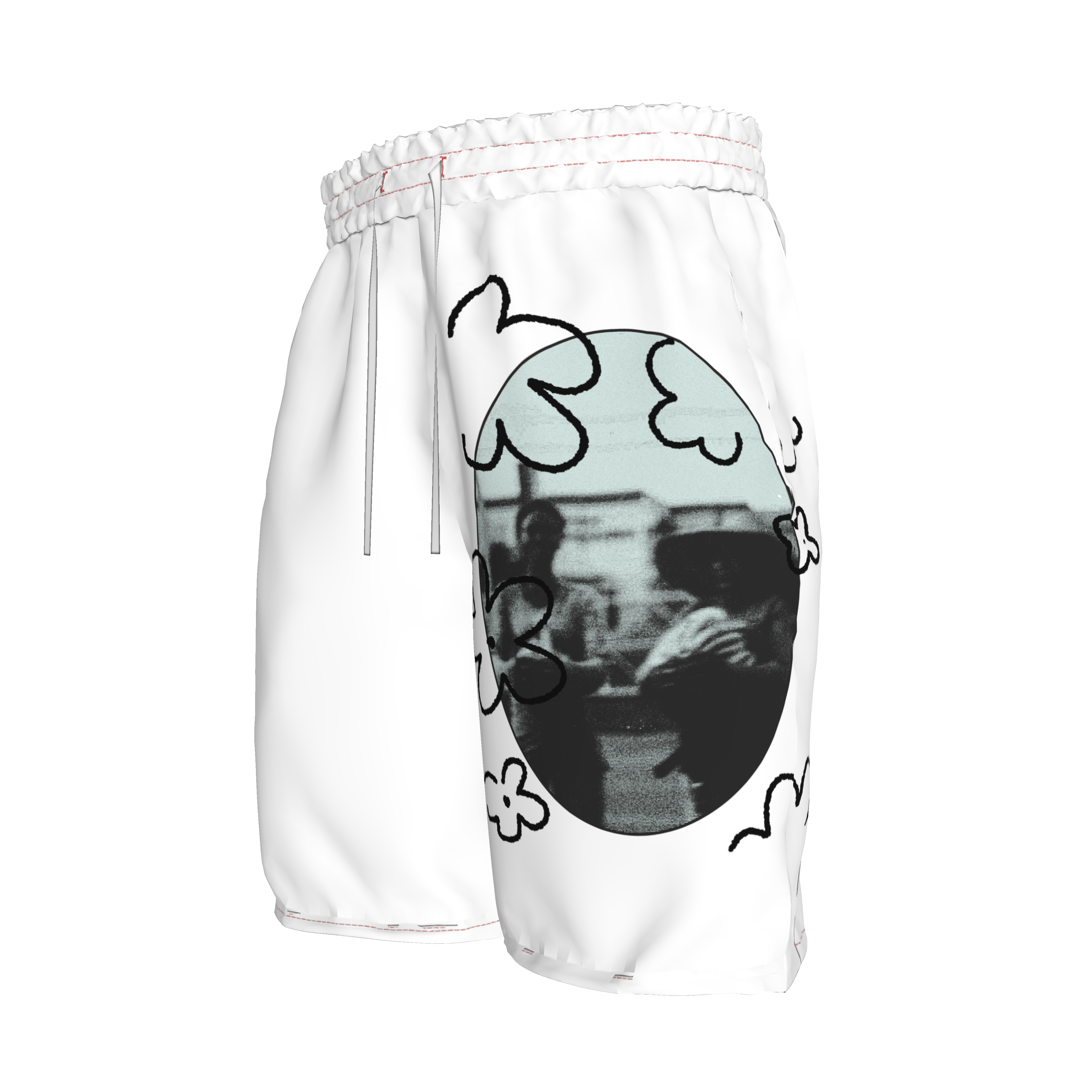 ‘Recuerdos en Flor’ Woven Basketball Shorts