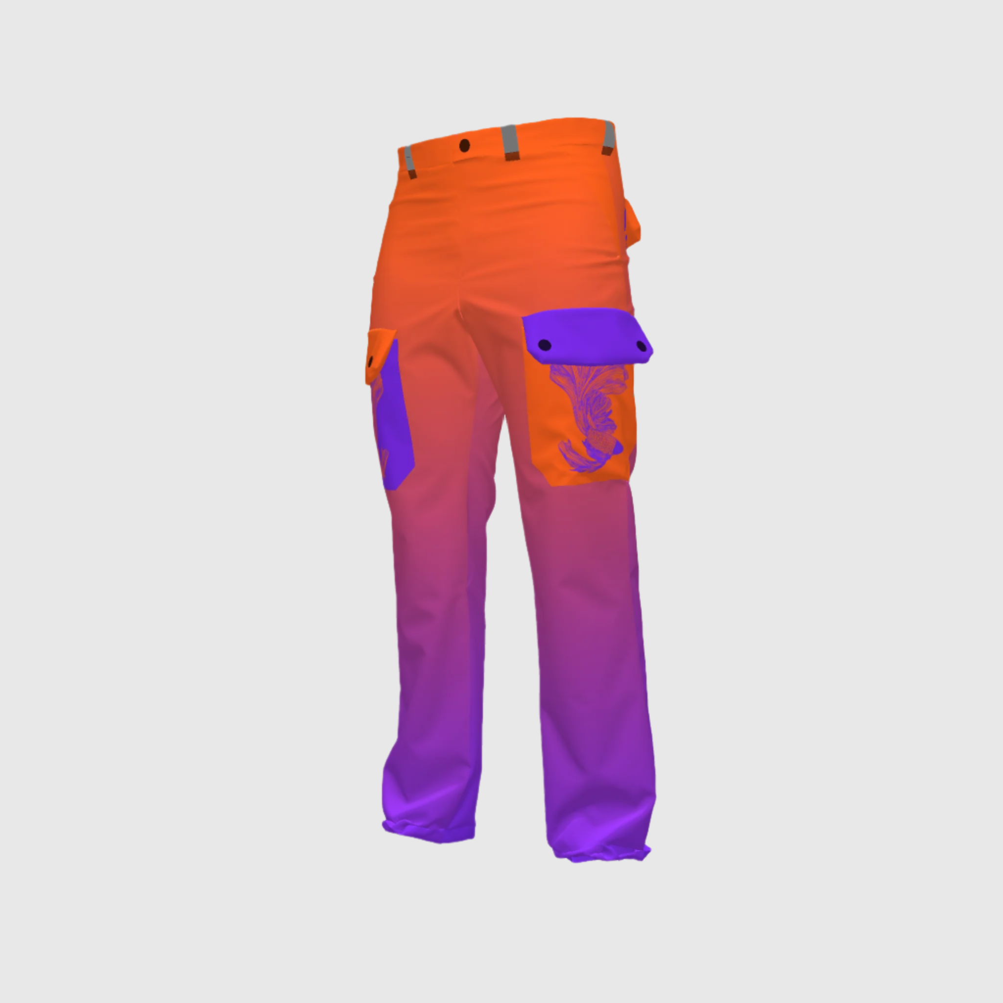 Cargo Pants Betta In Sunset Print